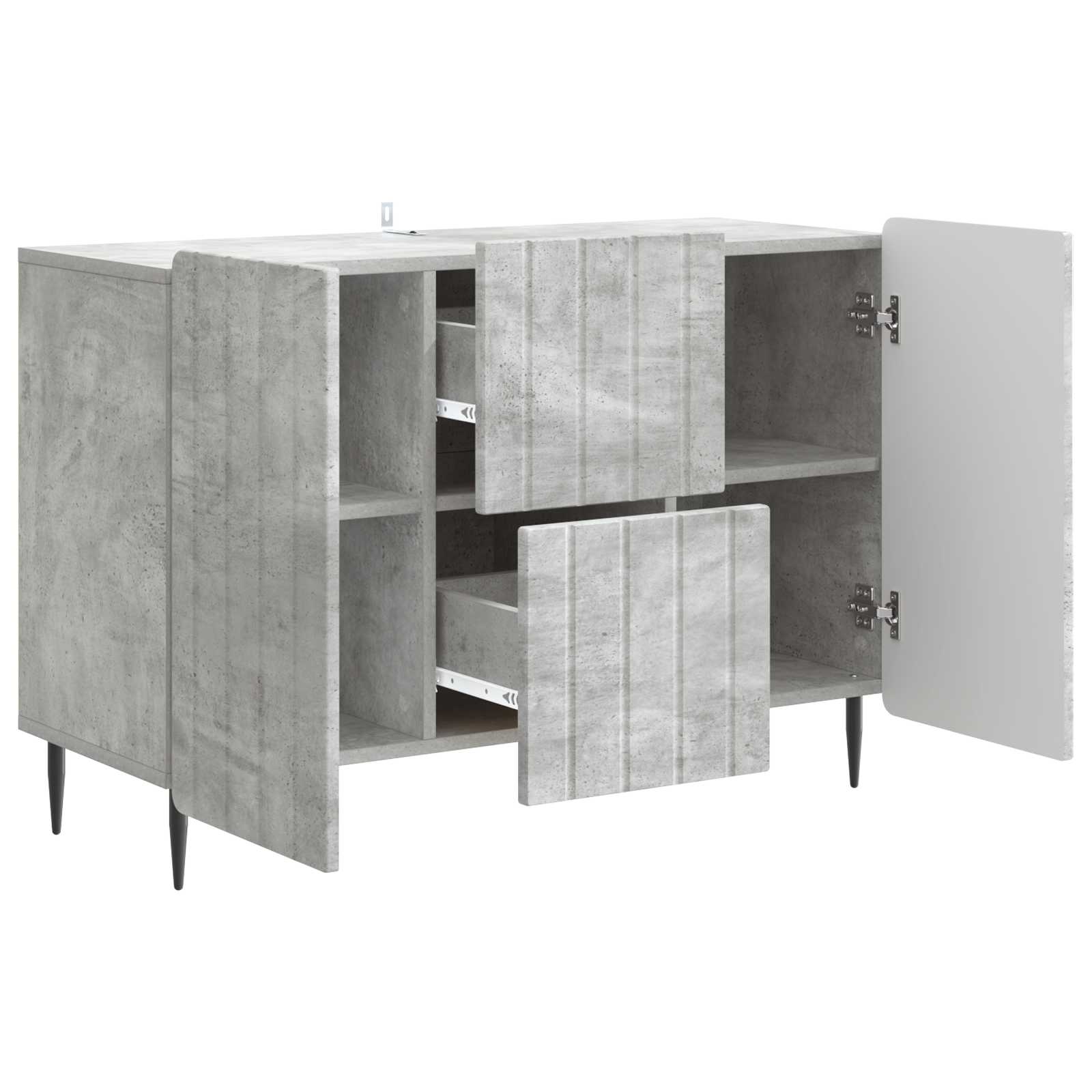 Kreveta Betonska siva 89 x 34,5 x 62 cm Konstruirano drvo