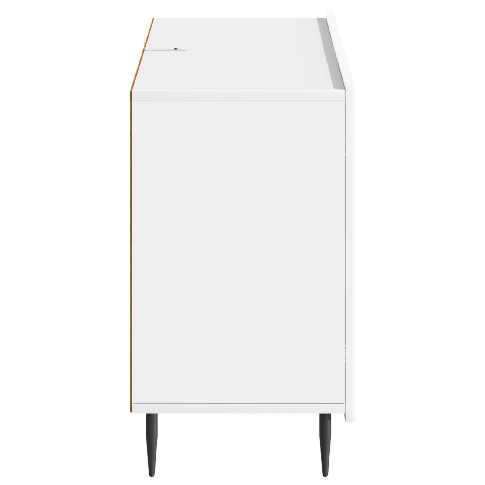 Kreveta s ladicama Bijela visokog sjaja 89 x 34,5 x 62 cm