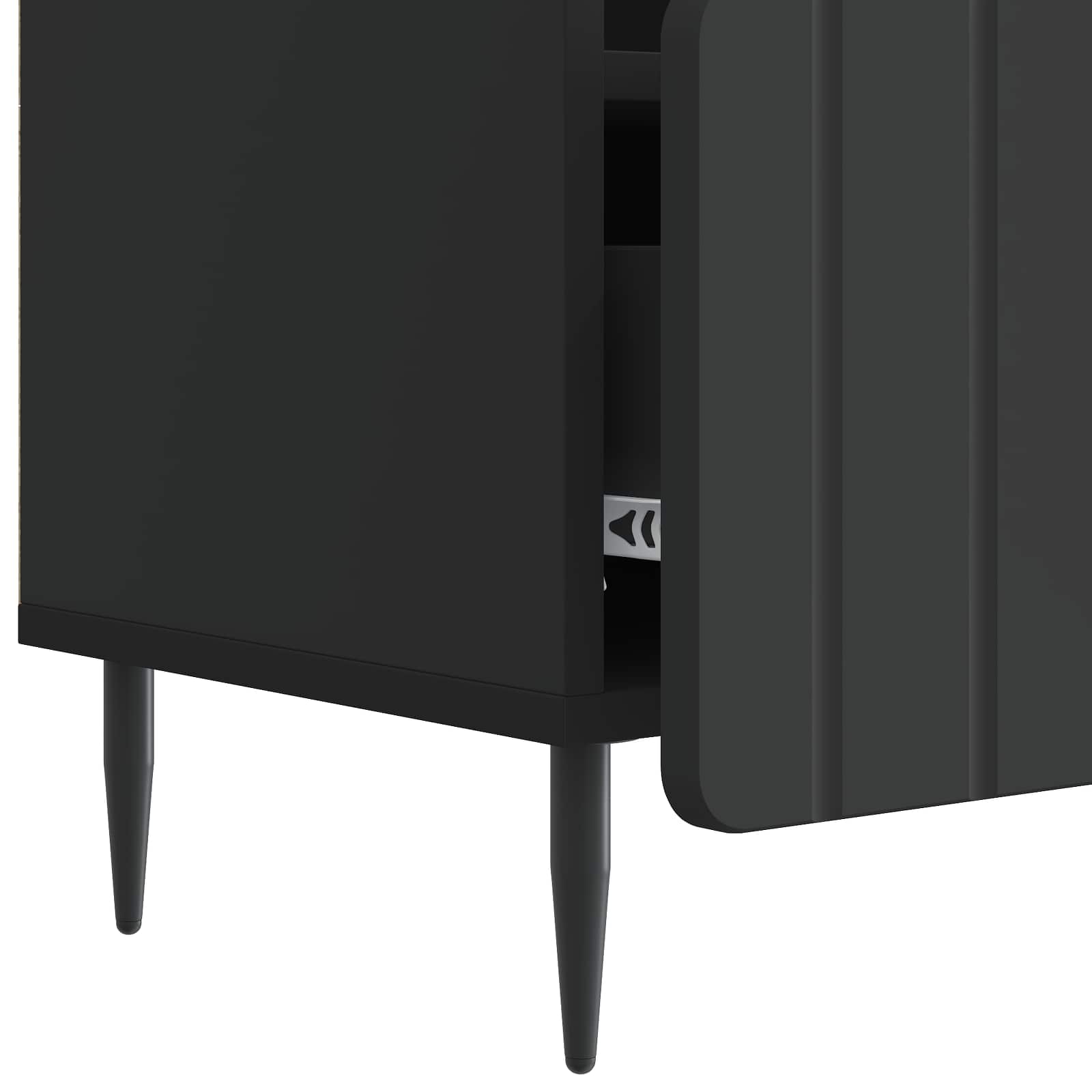 TV ormar s ladicama Crna 102 x 34,5 x 50 cm Konstruirano drvo