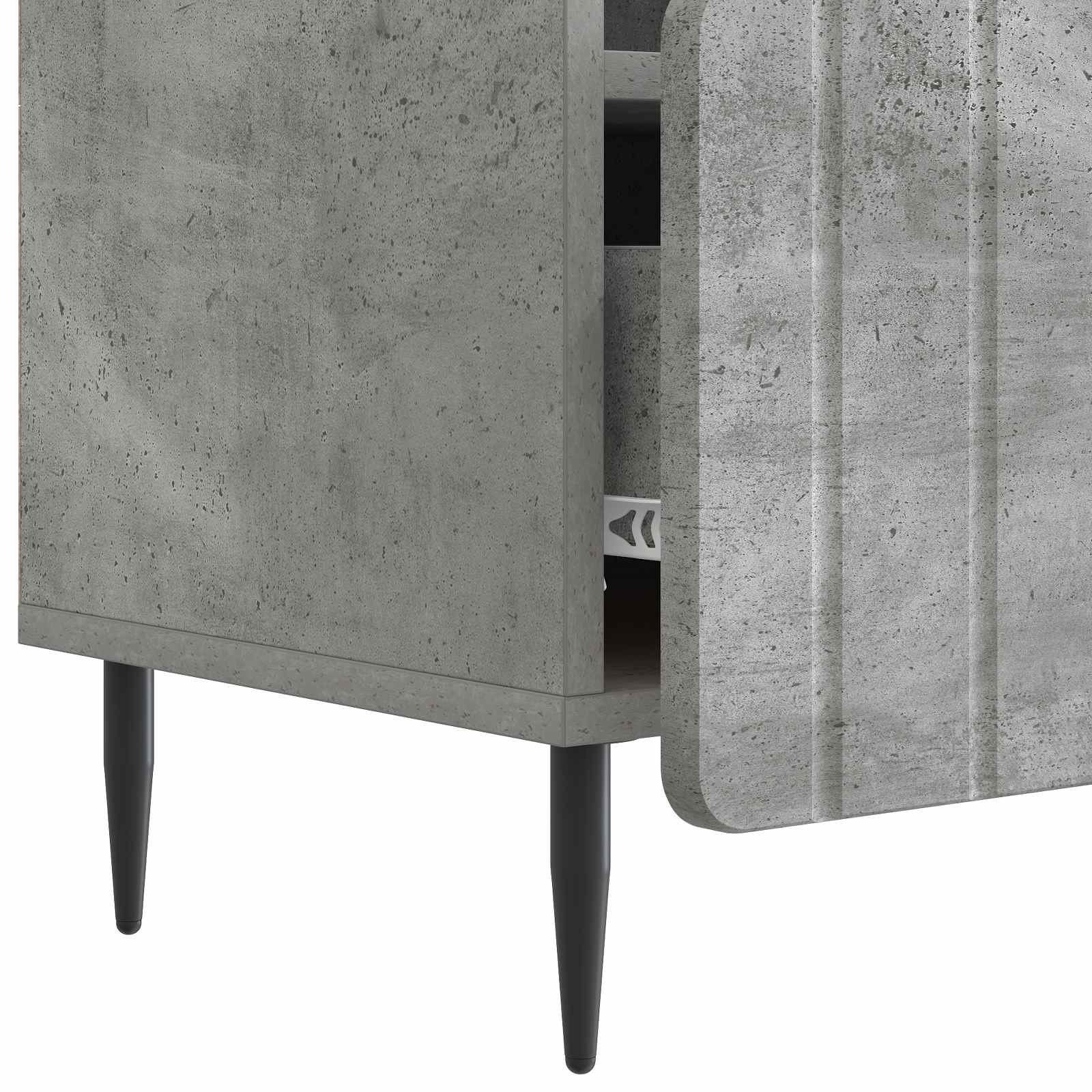 TV ormar Betonska siva 102 x 34,5 x 50 cm Konstruirano drvo
