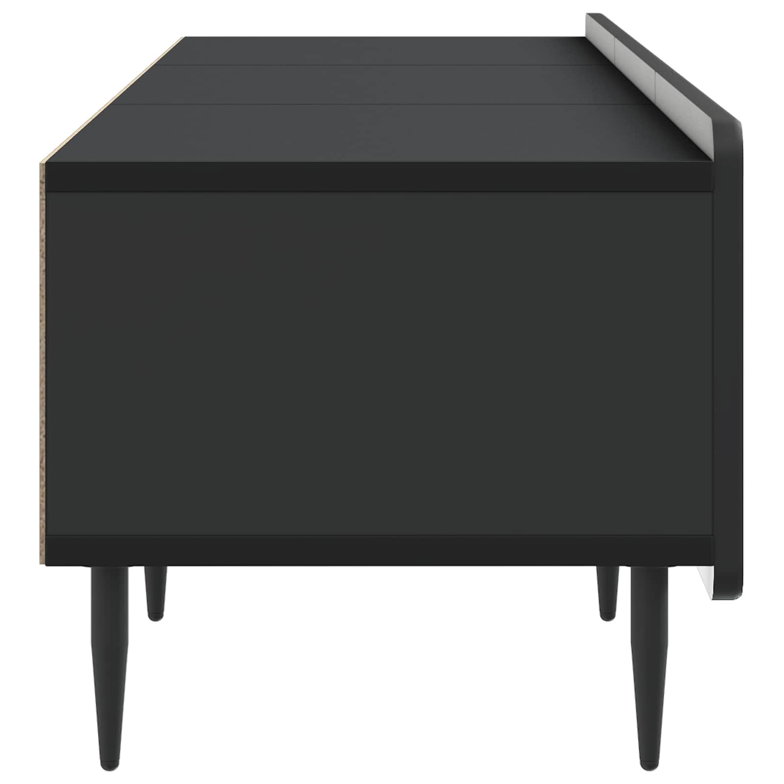 TV ormar s ladicama Crna 147 x 34,5 x 32 cm Konstruirano drvo