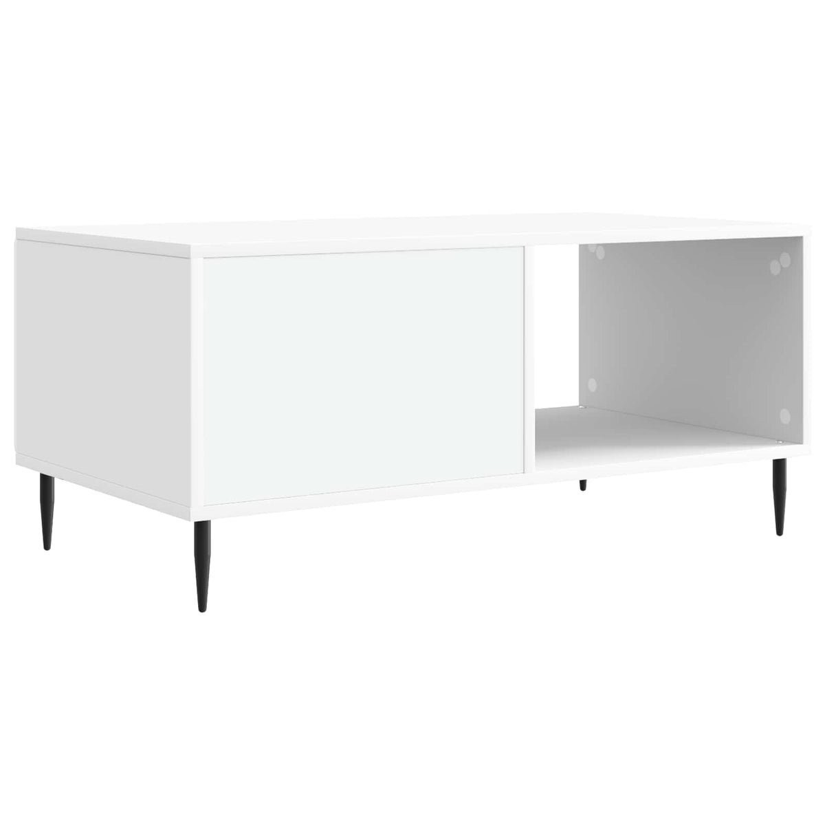 Kava Stol Bijela 90 x 50 x 40 cm Konstruirano drvo