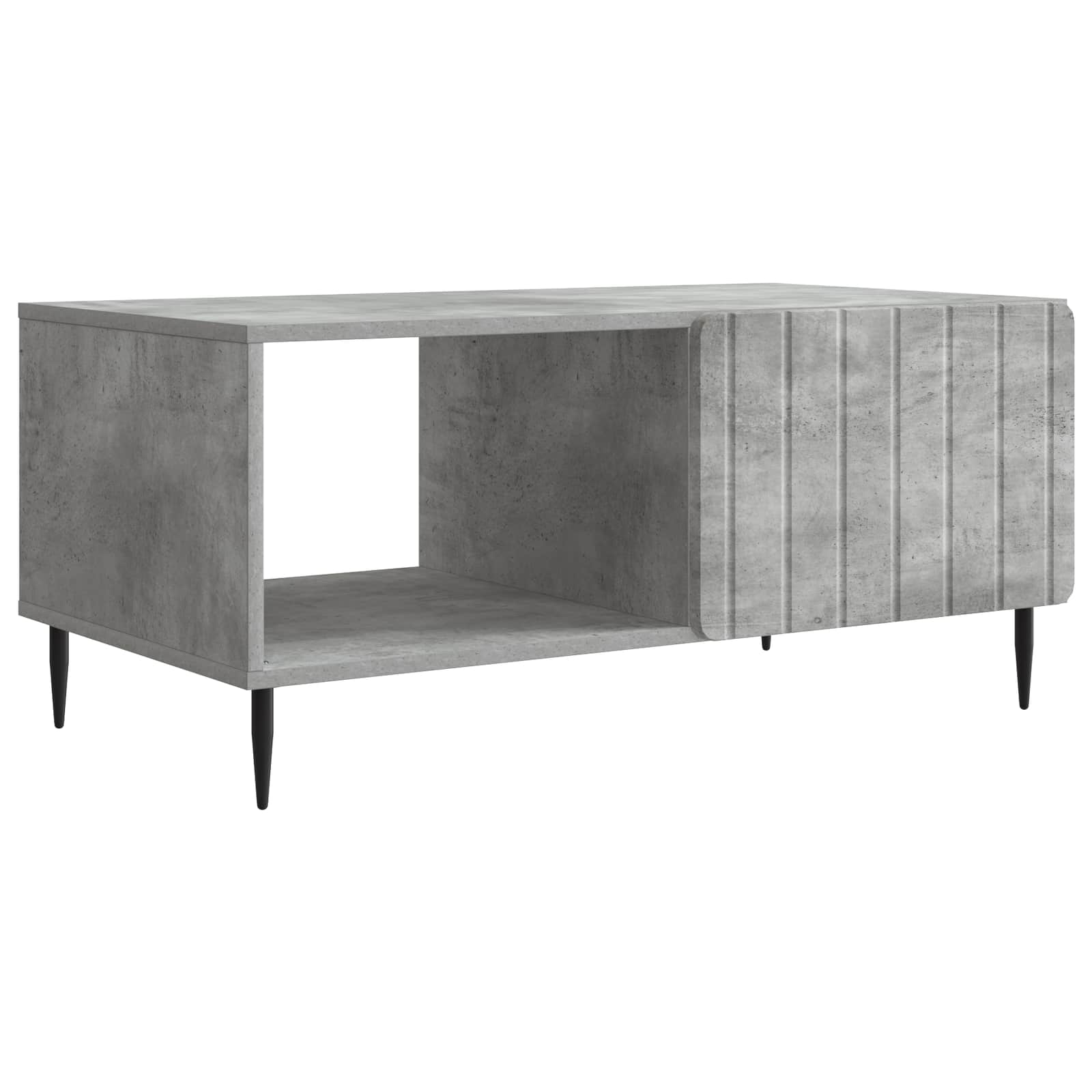 Kava Stol Betonska siva 90 x 50 x 40 cm Konstruirano drvo
