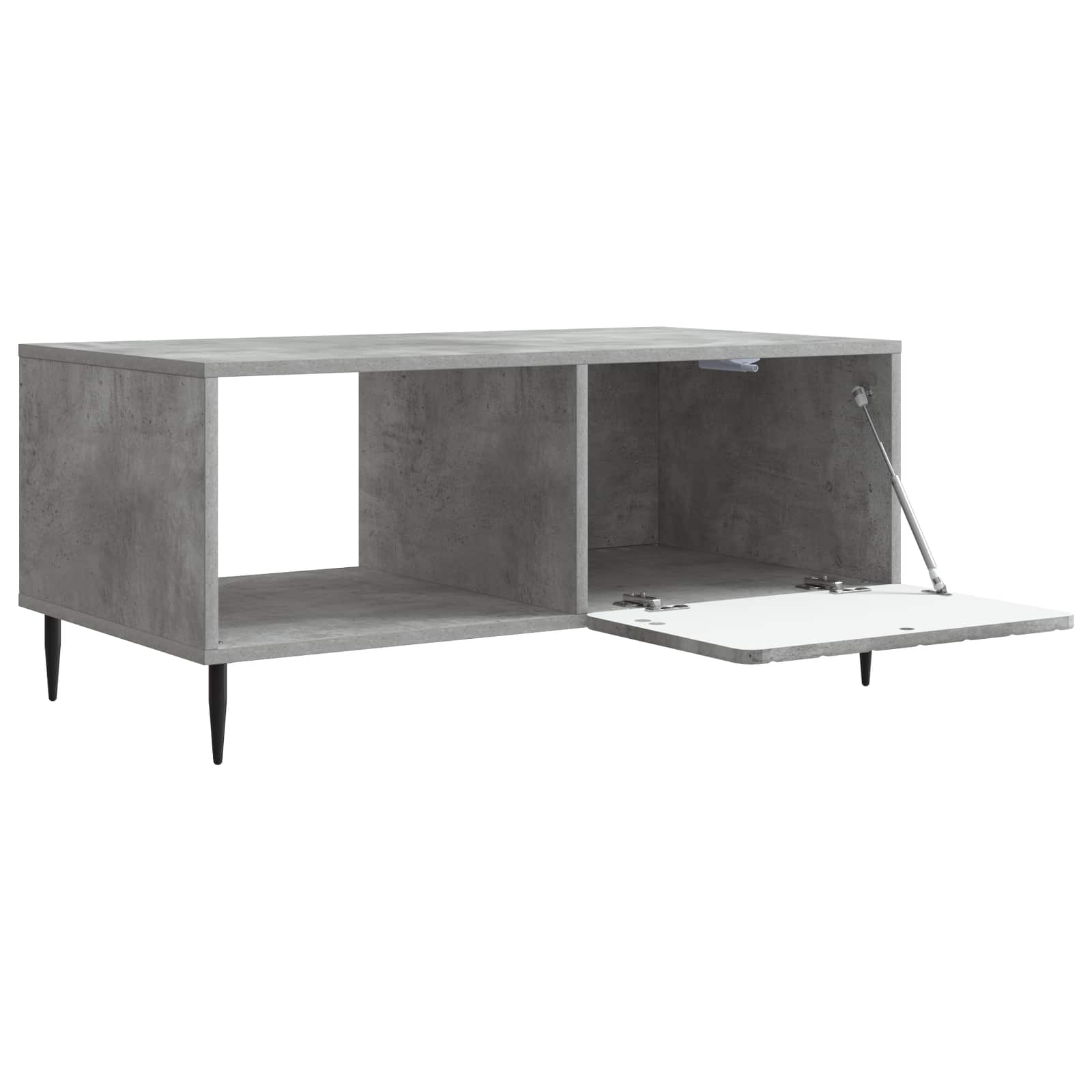 Kava Stol Betonska siva 90 x 50 x 40 cm Konstruirano drvo