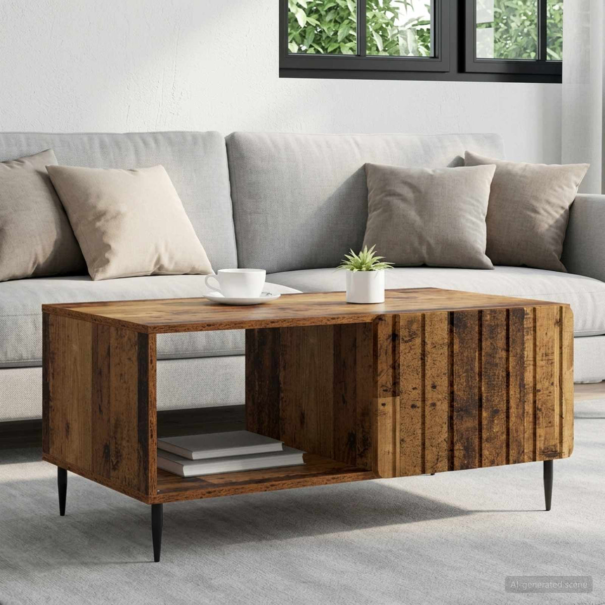 Kava Stol Staro drvo 90 x 50 x 40 cm Konstruirano drvo