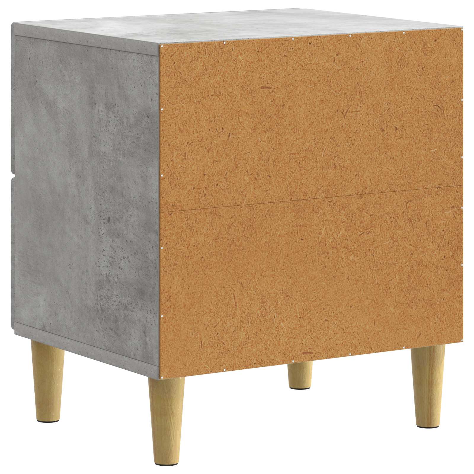 Noćni ormar s ladicama 2 pcs Betonska siva 43 x 34,5 x 48 cm