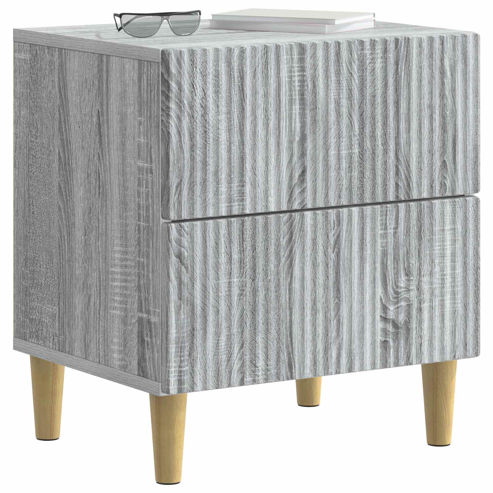 Noćni ormar Siva sonoma 43 x 34,5 x 48 cm Konstruirano drvo