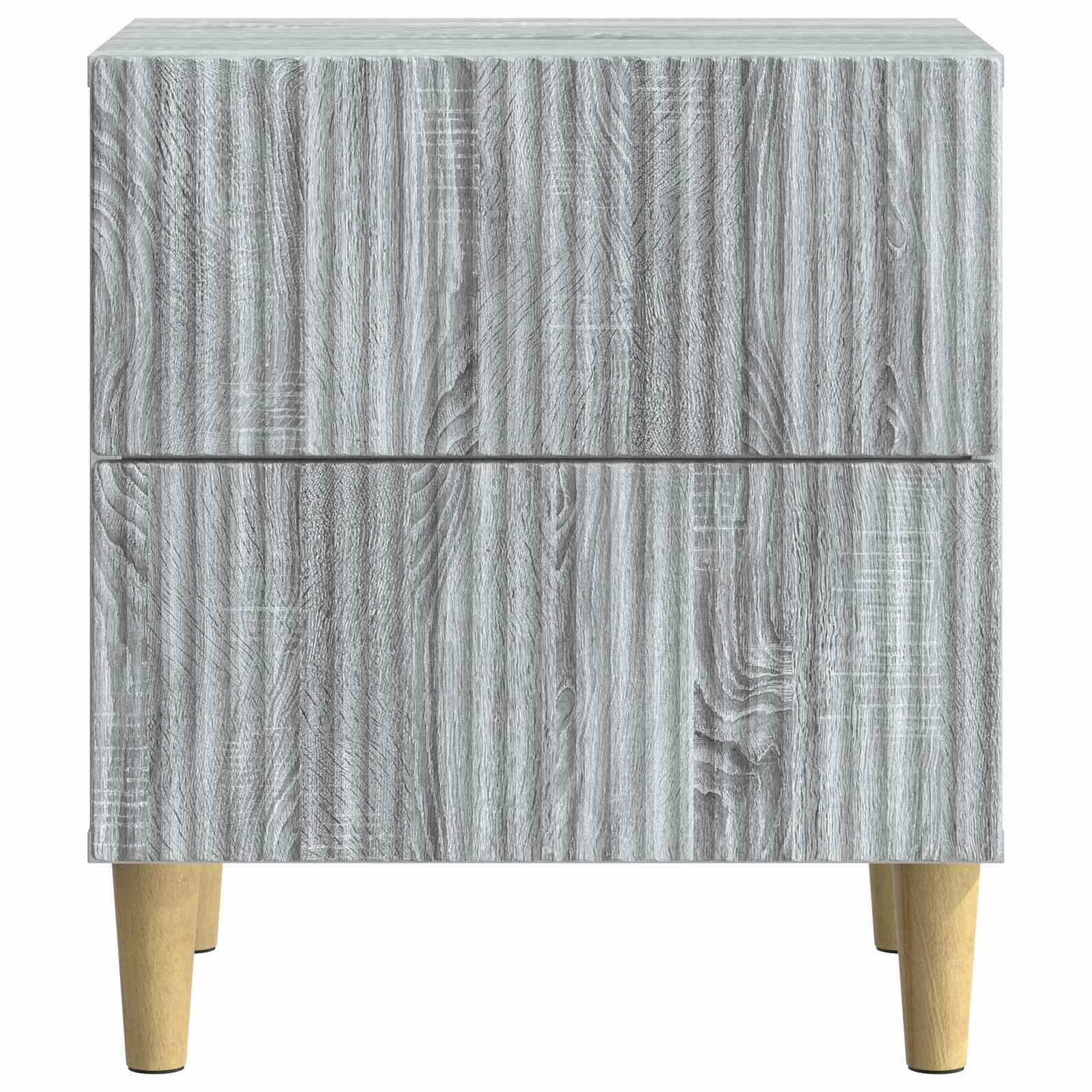 Noćni ormar s ladicama 2 pcs Siva sonoma 43 x 34,5 x 48 cm