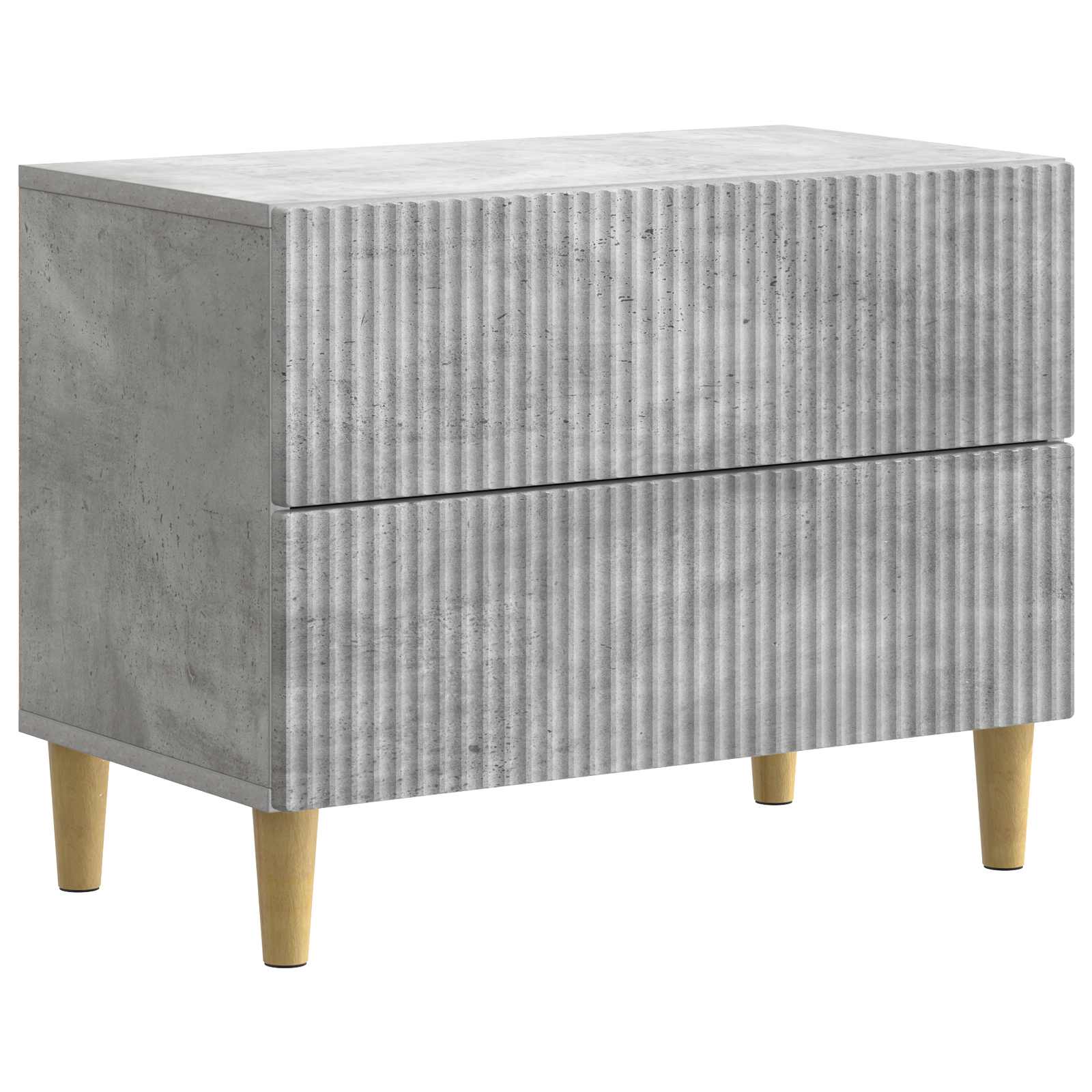 Noćni ormar Betonska siva 62 x 34,5 x 48 cm Konstruirano drvo