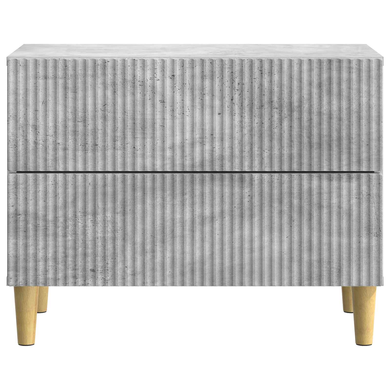 Noćni ormar Betonska siva 62 x 34,5 x 48 cm Konstruirano drvo