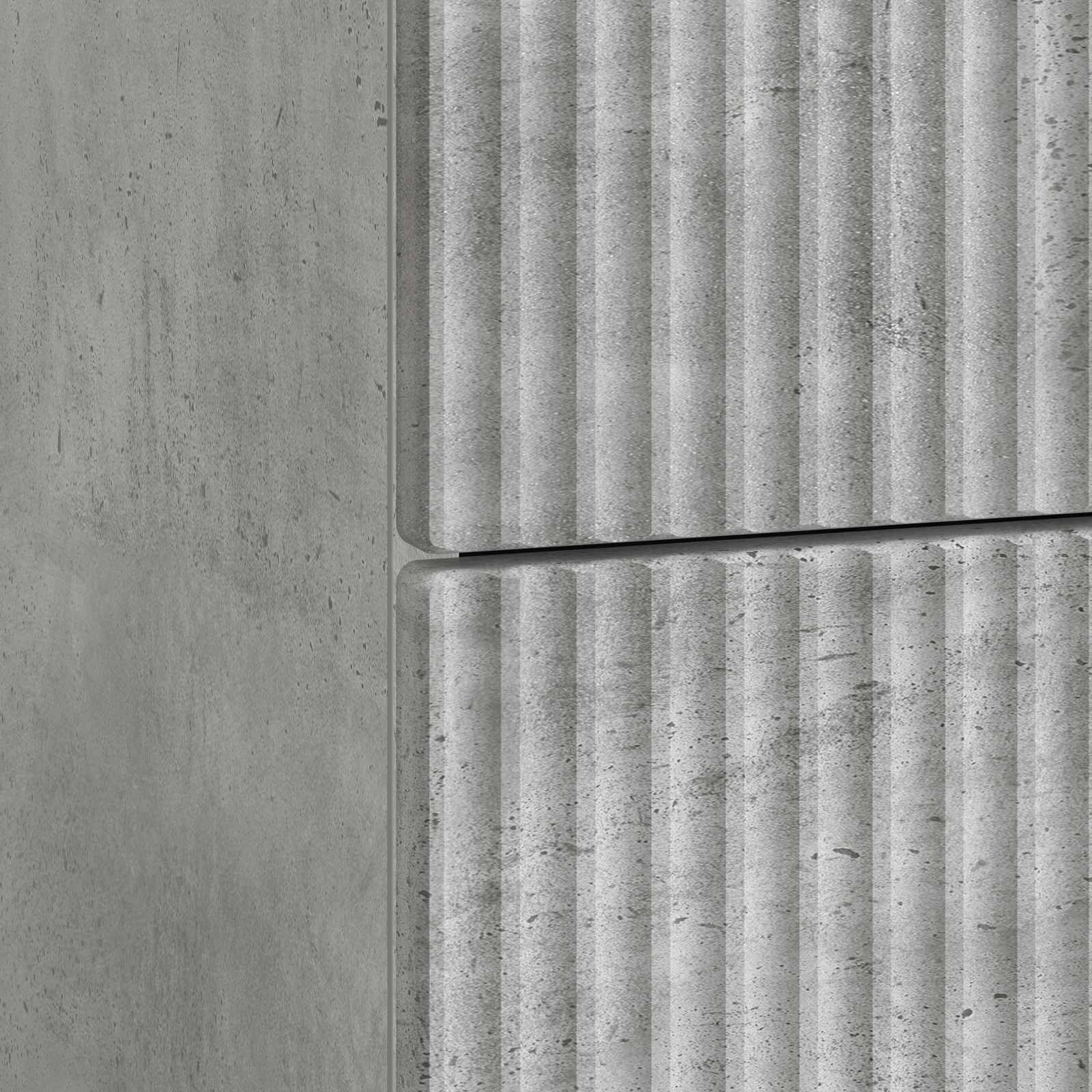 Noćni ormar Betonska siva 43 x 41 x 66,5 cm Konstruirano drvo