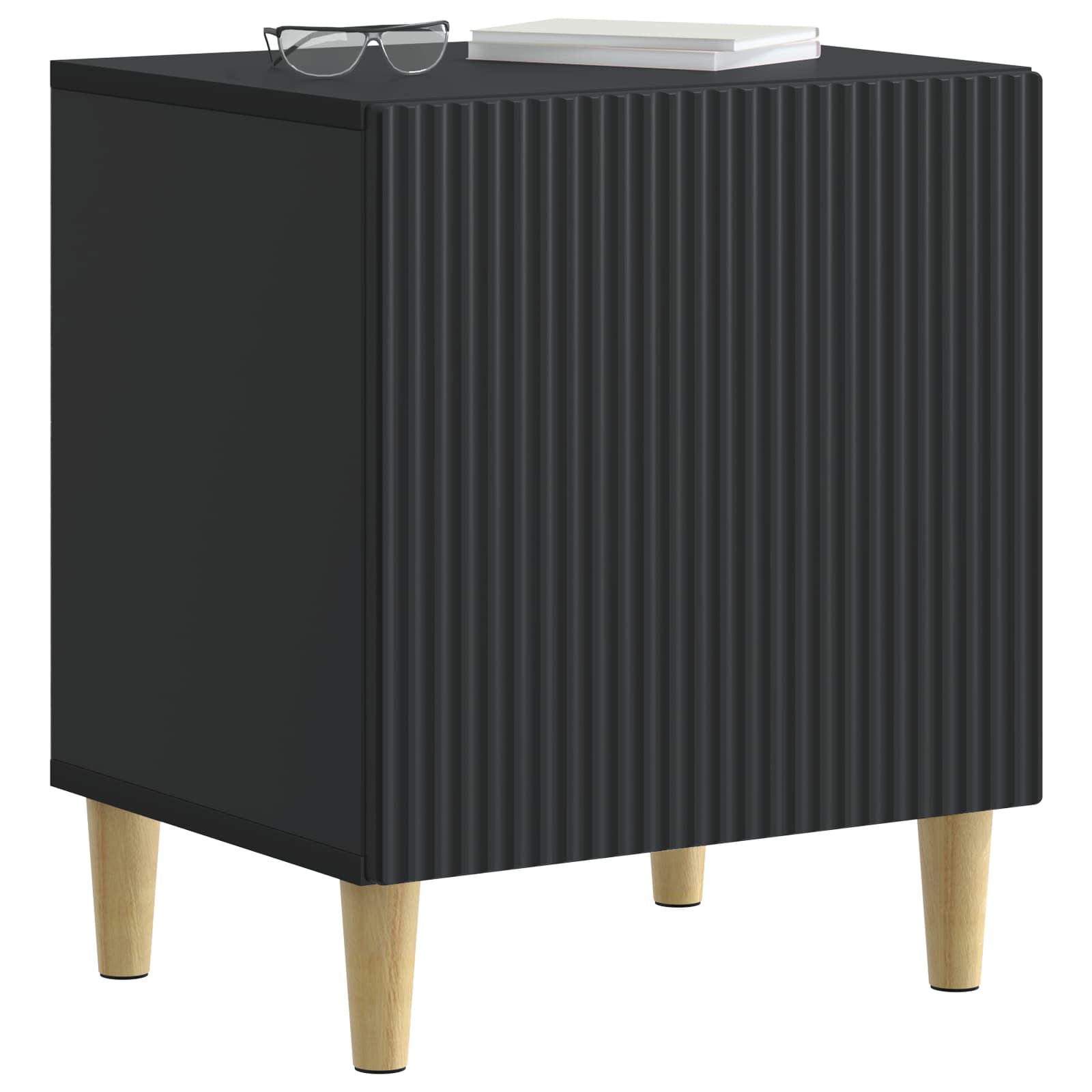 Noćni ormar 2 pcs Crna 43 x 34,5 x 50 cm Konstruirano drvo