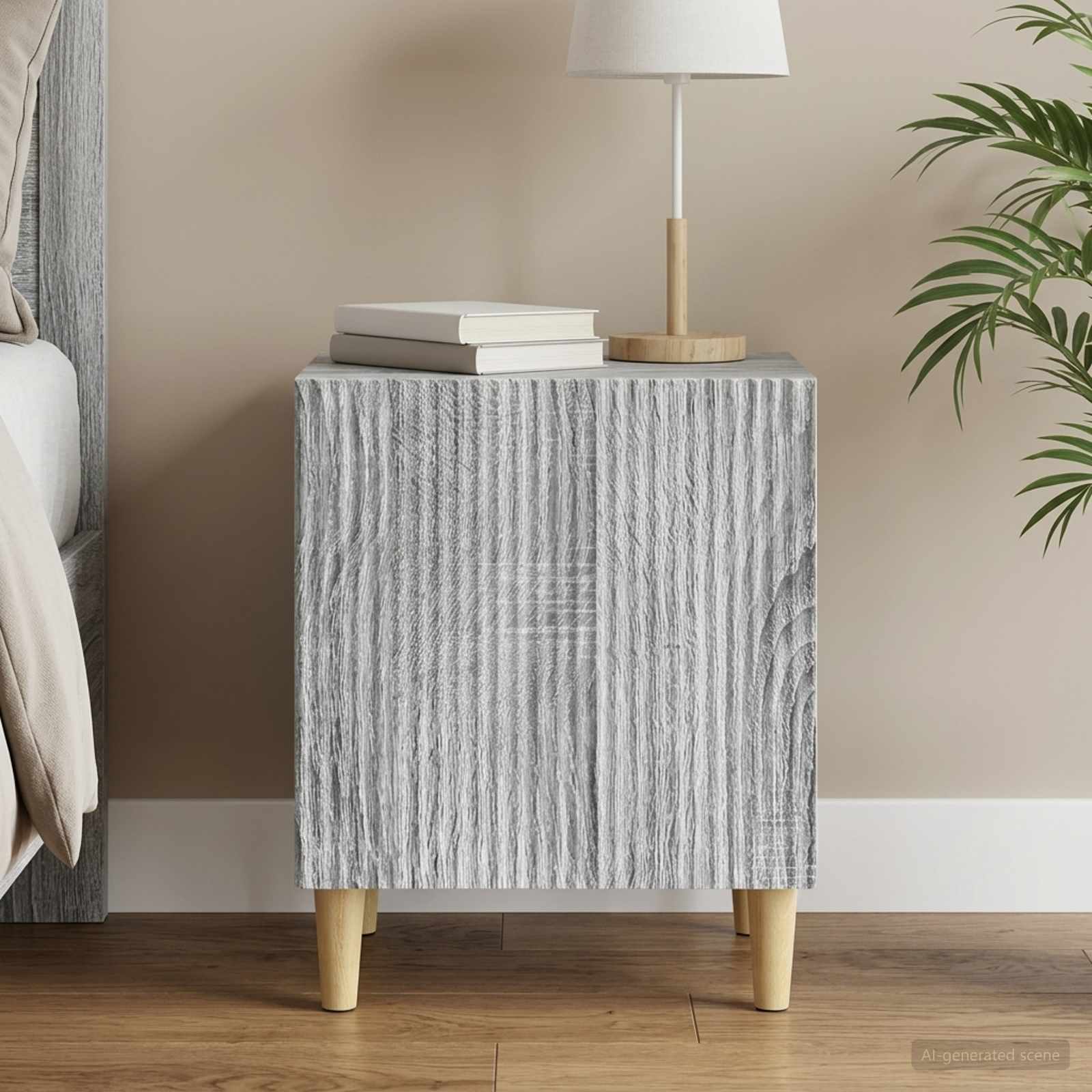 Noćni ormar Siva sonoma 43 x 34,5 x 50 cm Konstruirano drvo