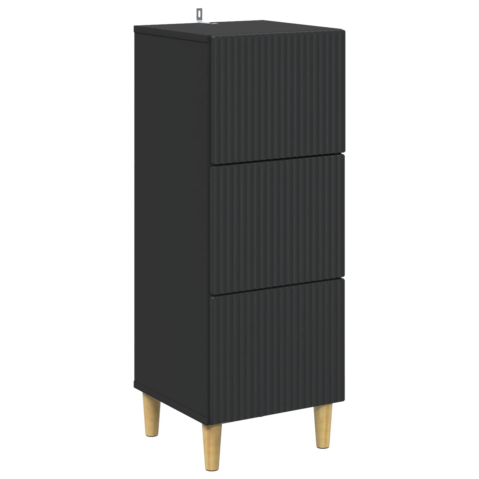 Ormar s ladicama Crna 33 x 34,5 x 90 cm Konstruirano drvo