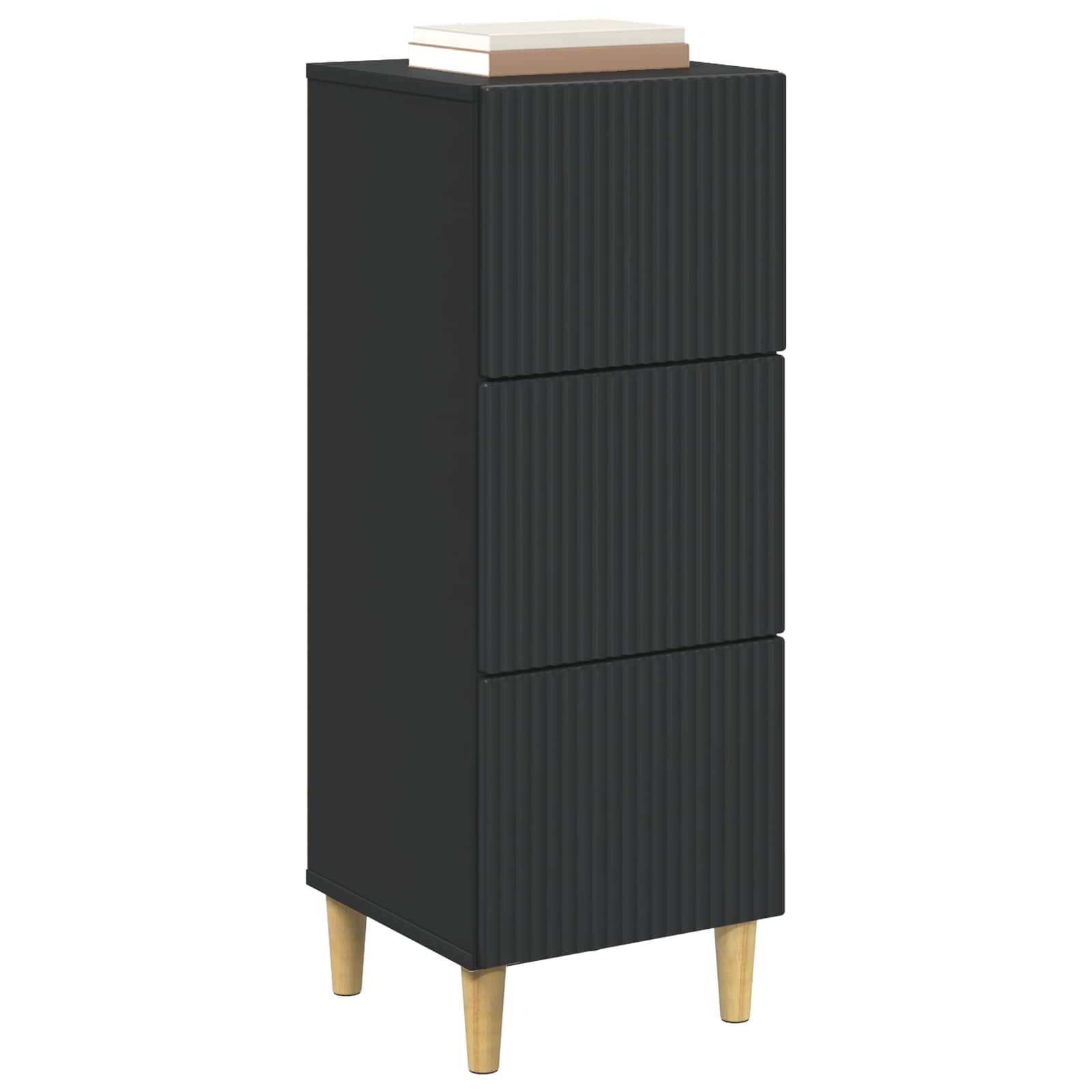 Ormar s ladicama Crna 33 x 34,5 x 90 cm Konstruirano drvo