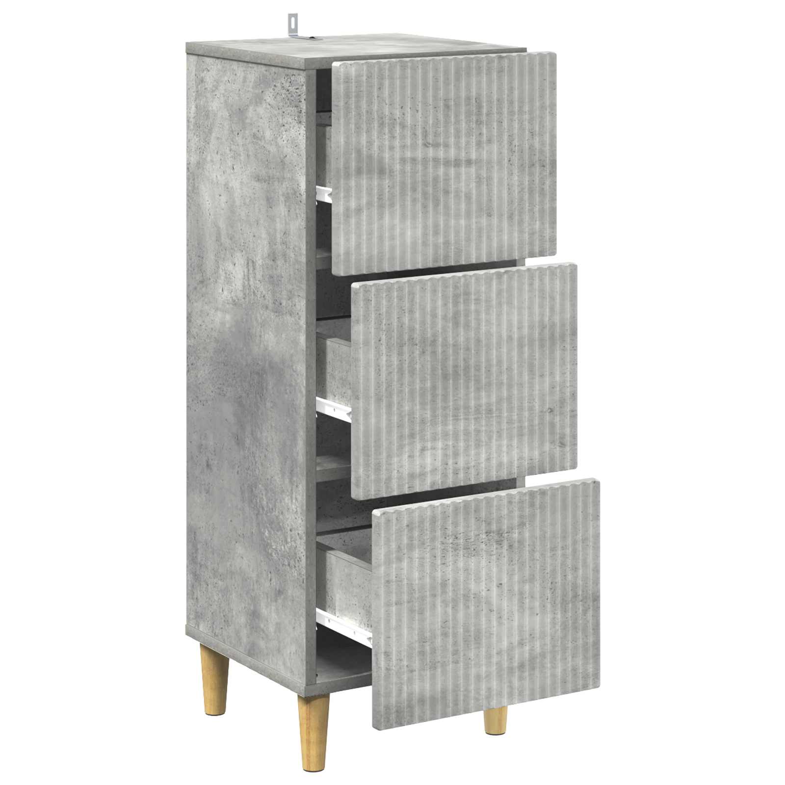 Ormar s ladicama Betonska siva 33 x 34,5 x 90 cm