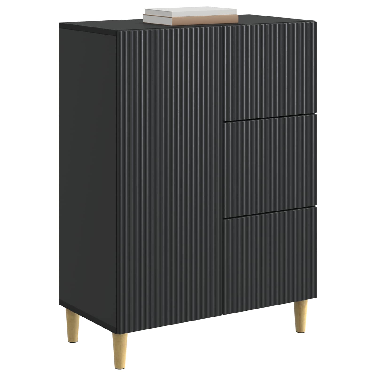 Kreveta s ladicama Crna 66 x 34,5 x 90 cm Konstruirano drvo