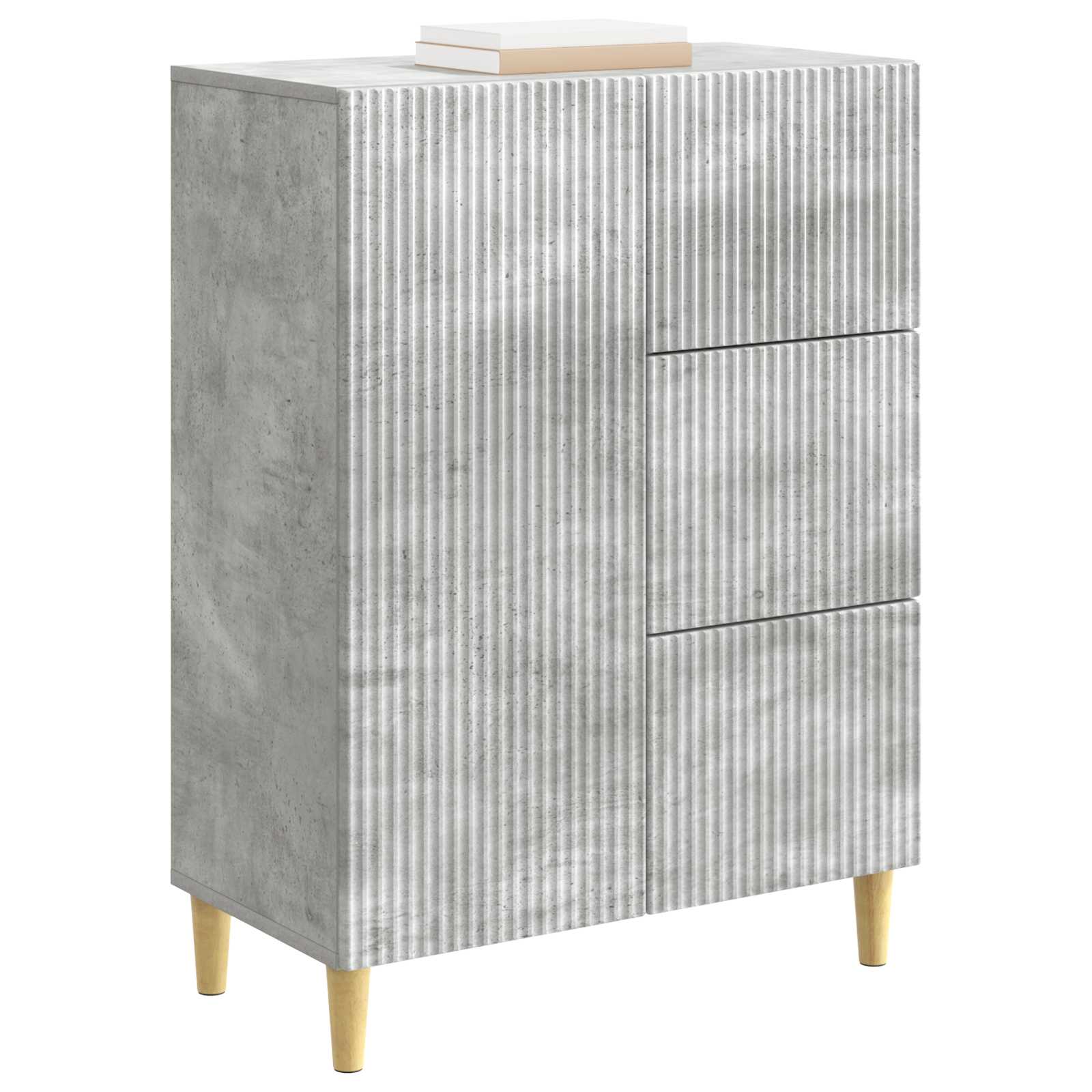 Kreveta Betonska siva 66 x 34,5 x 90 cm Konstruirano drvo