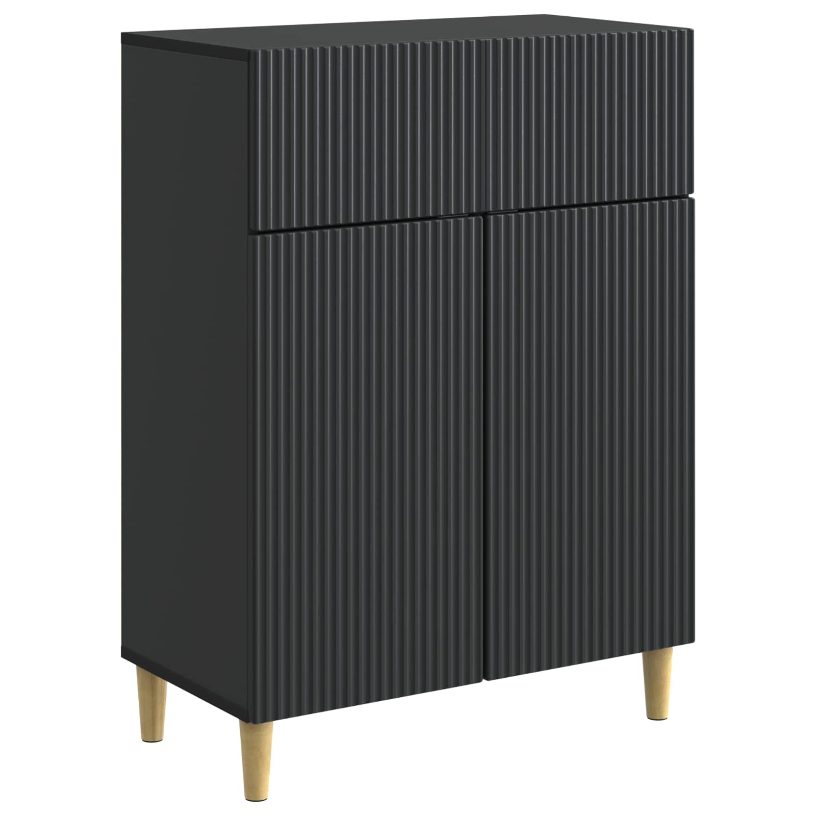 Kreveta s ladicama Crna 66 x 34,5 x 90 cm Konstruirano drvo
