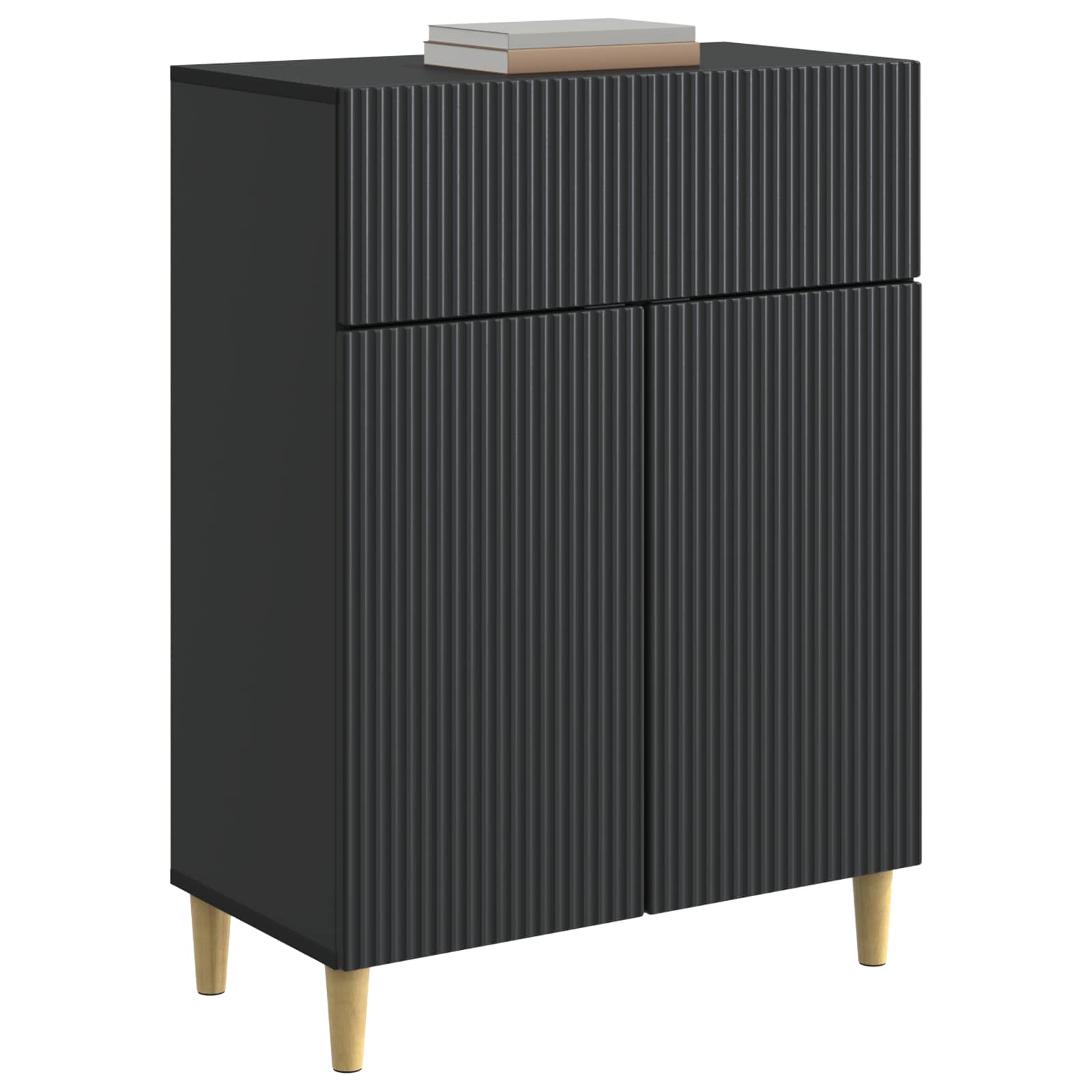 Kreveta s ladicama Crna 66 x 34,5 x 90 cm Konstruirano drvo