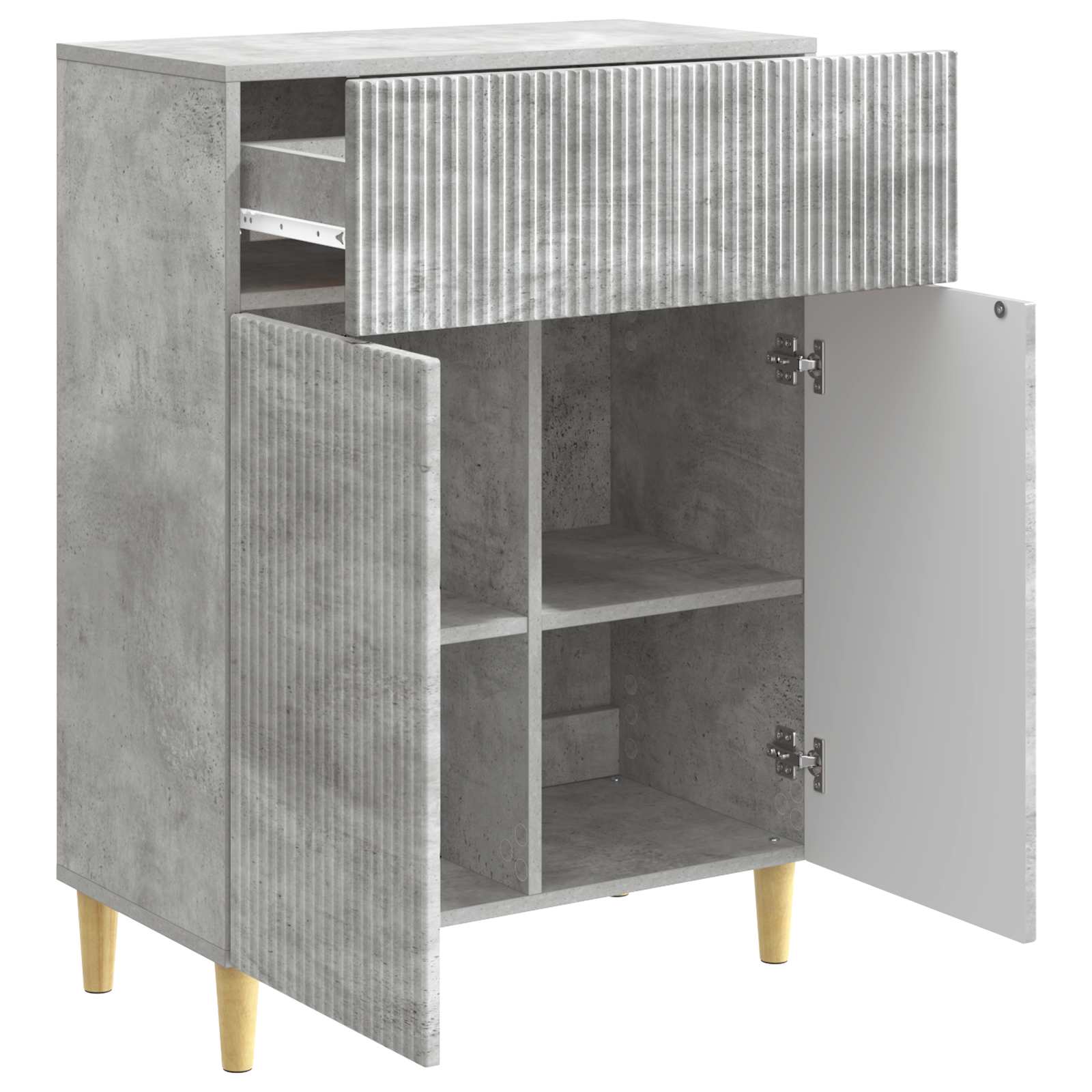 Kreveta Betonska siva 66 x 34,5 x 90 cm Konstruirano drvo