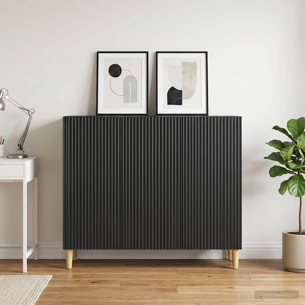 Kreveta Crna 89 x 34,5 x 80 cm Konstruirano drvo
