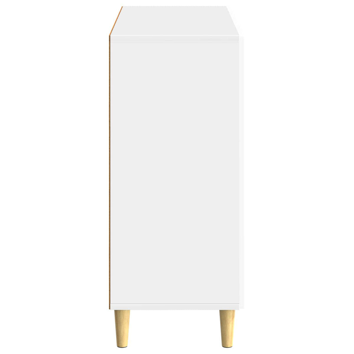 Kreveta Bijela visokog sjaja 89 x 34,5 x 80 cm