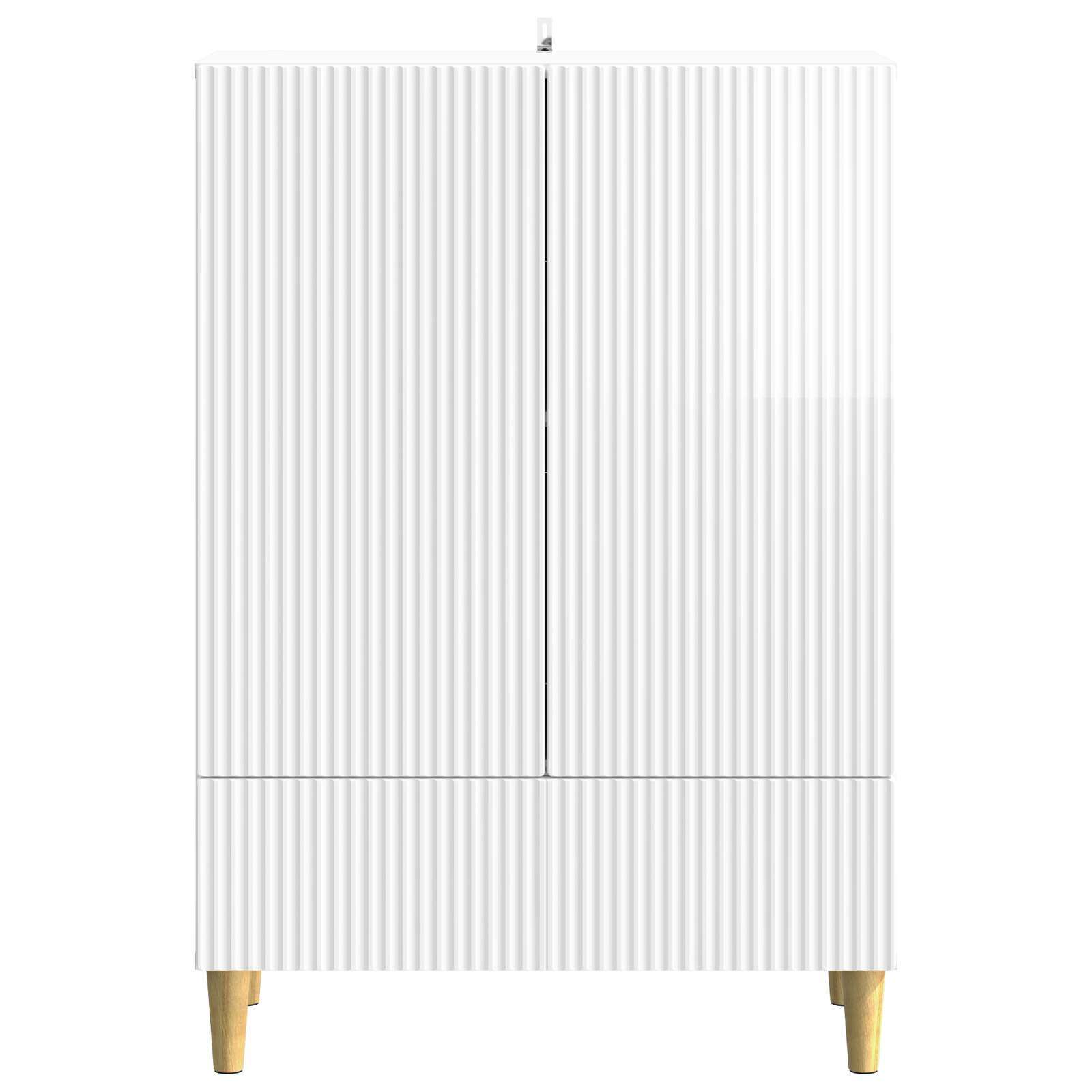 Kreveta s ladicama Bijela visokog sjaja 66 x 34,5 x 95 cm