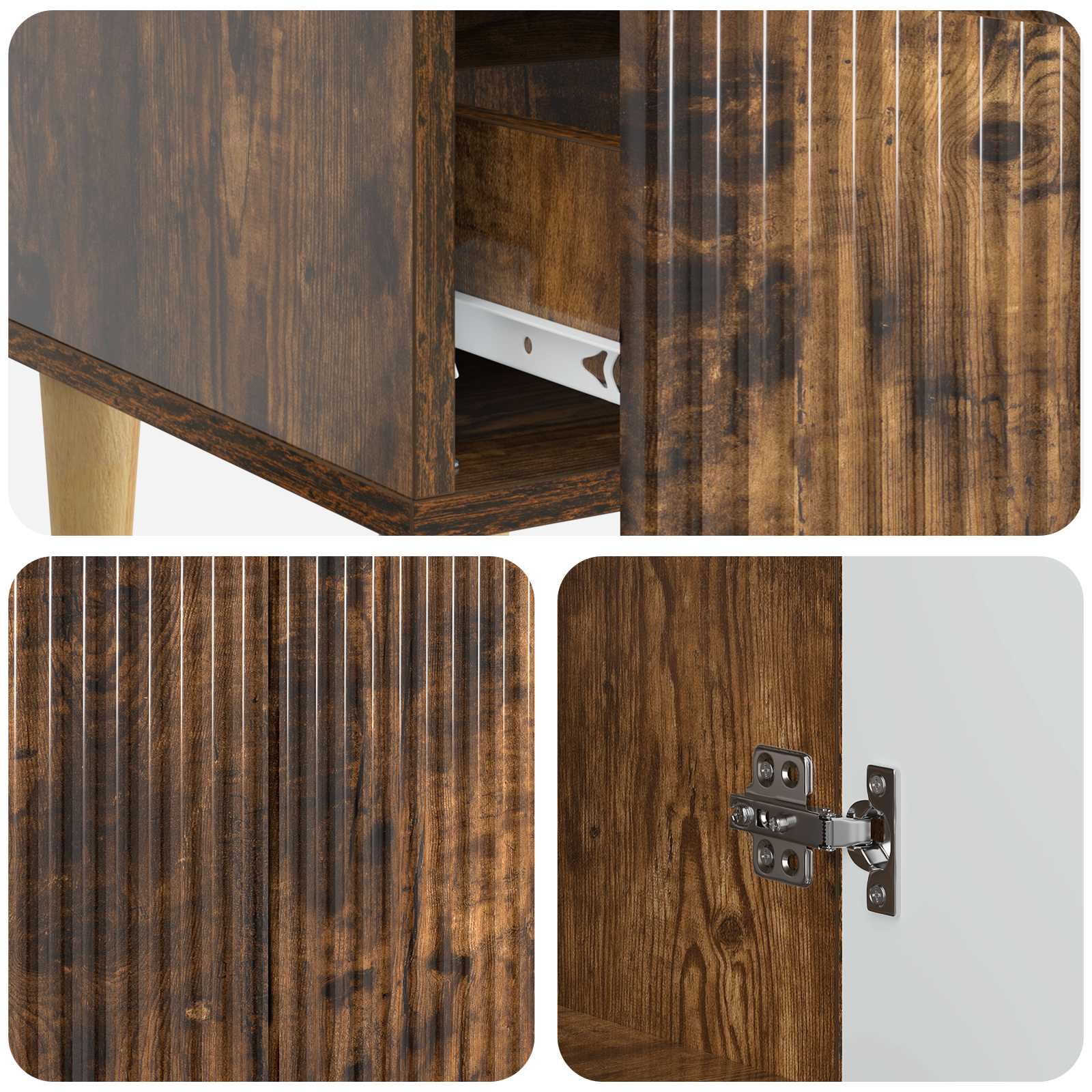 Kreveta Dimljeni hrast 66 x 34,5 x 95 cm Konstruirano drvo