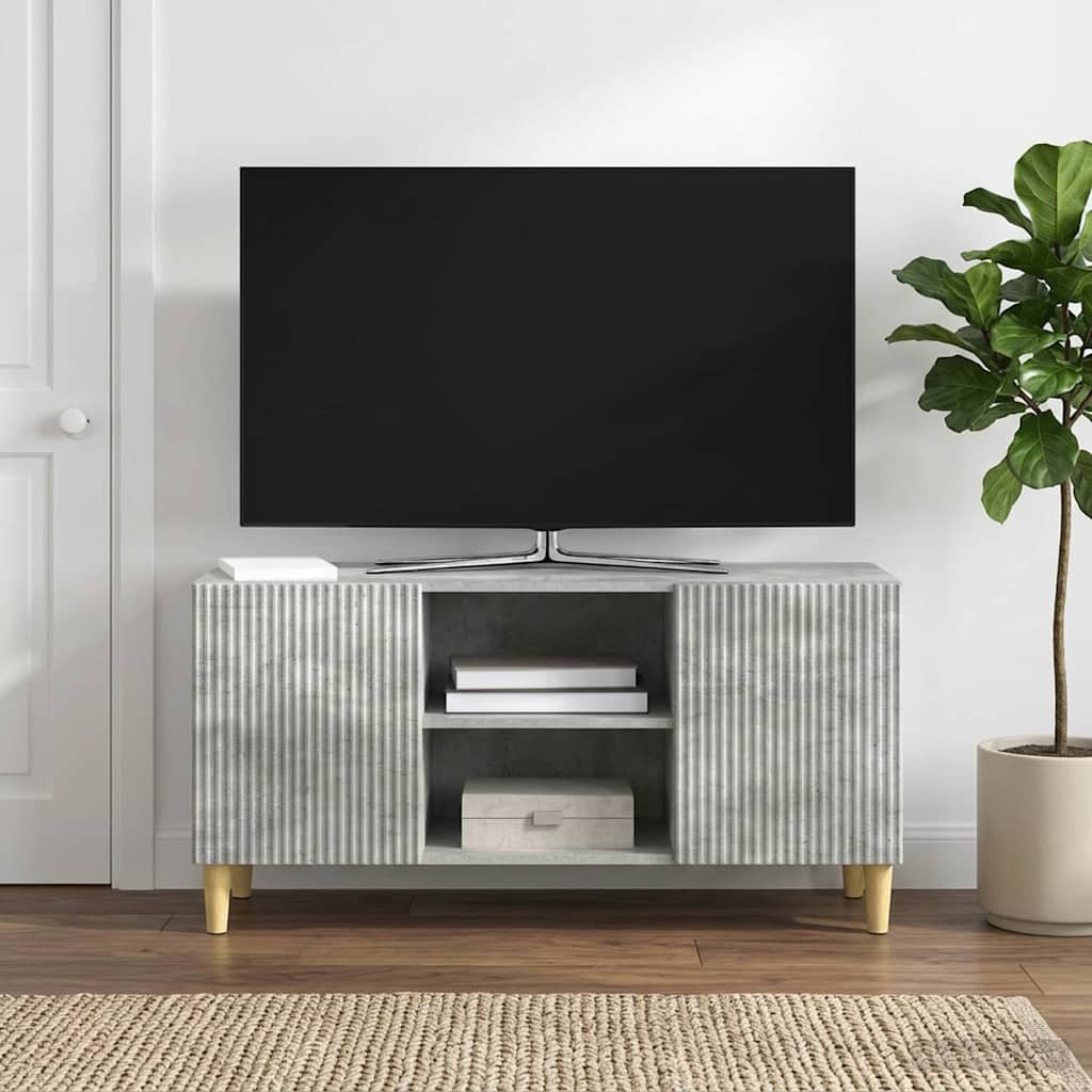 TV ormar 102 x 34,5 x 50 cm Betonska siva Konstruirano drvo