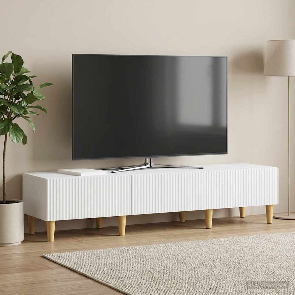TV ormar s ladicama Bijela 147 x 34,5 x 30 cm Konstruirano drvo