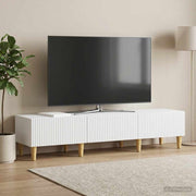 TV ormar s ladicama Bijela 147 x 34,5 x 30 cm Konstruirano drvo