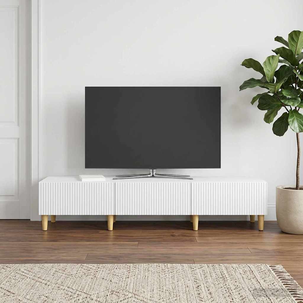 TV ormar s ladicama Bijela 147 x 34,5 x 30 cm Konstruirano drvo