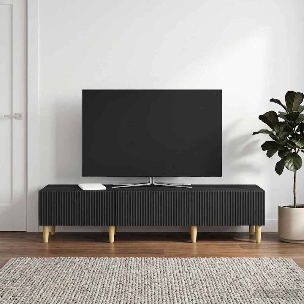 TV ormar 147 x 34,5 x 30 cm Crna Konstruirano drvo