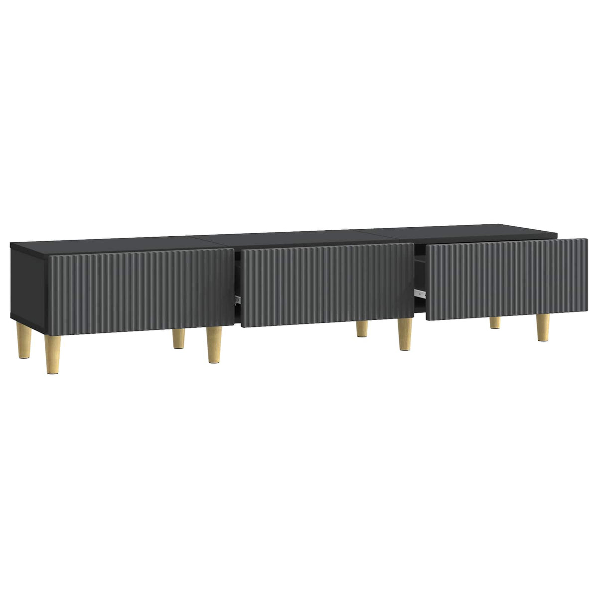 TV ormar 147 x 34,5 x 30 cm Crna Konstruirano drvo