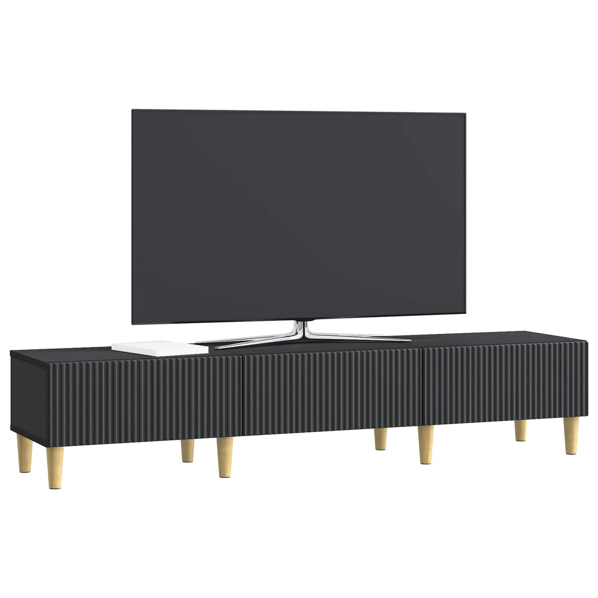 TV ormar 147 x 34,5 x 30 cm Crna Konstruirano drvo