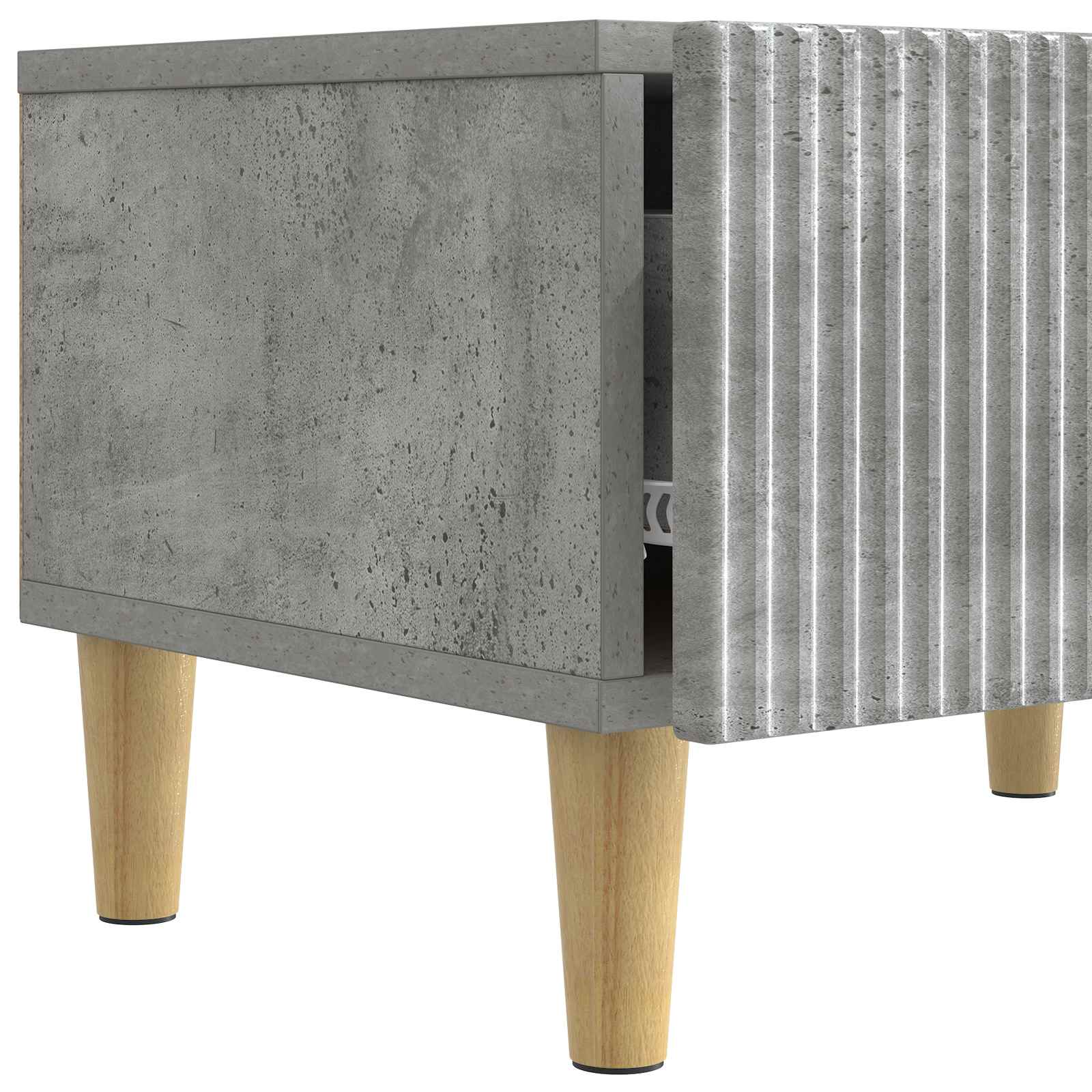 TV ormar Betonska siva 147 x 34,5 x 30 cm Konstruirano drvo