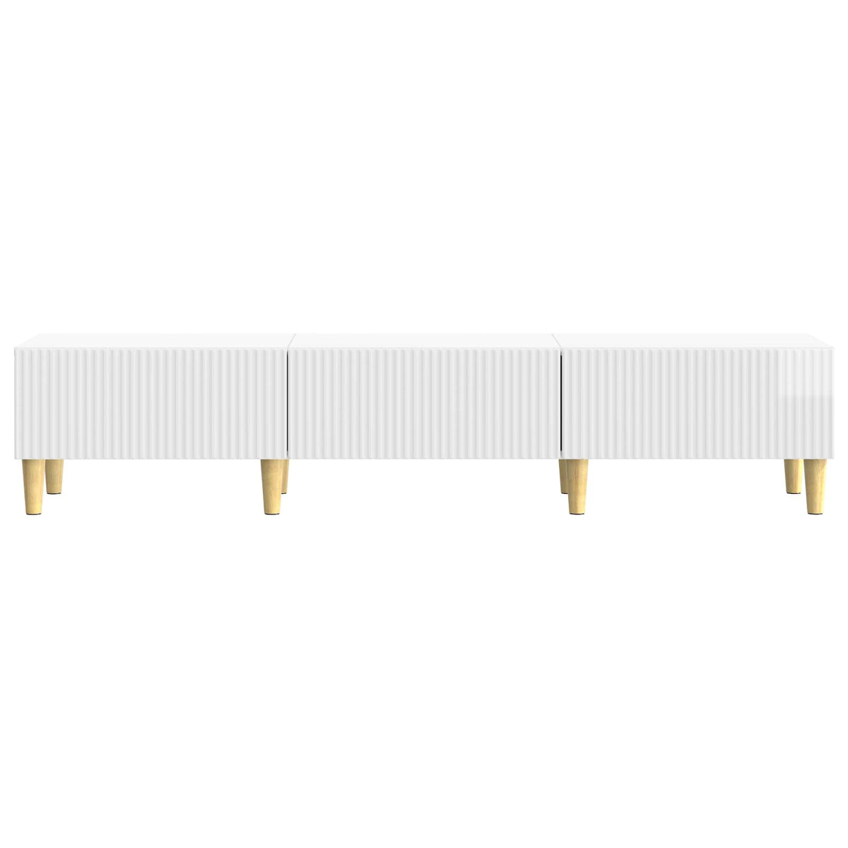 TV ormar s ladicama Bijela visokog sjaja 147 x 34,5 x 30 cm