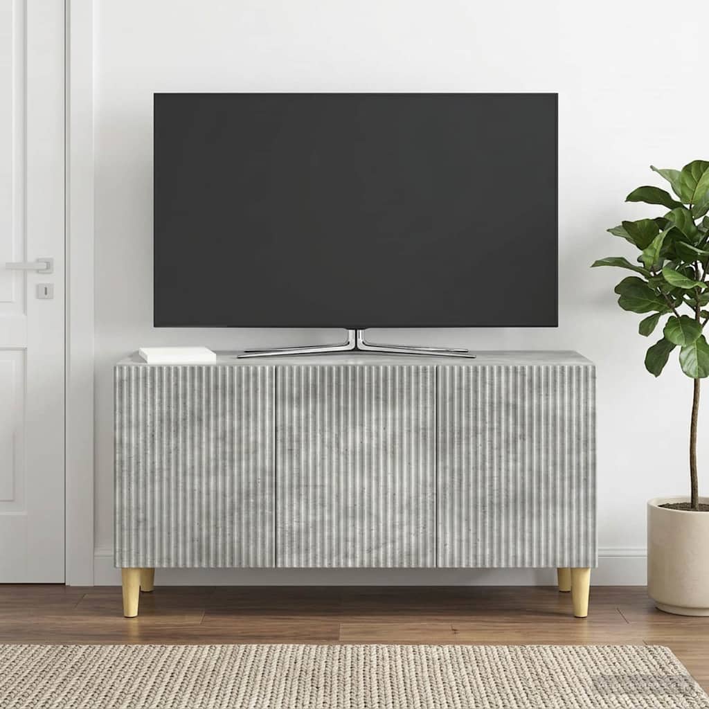 TV ormar 99 x 34,5 x 50 cm Betonska siva Konstruirano drvo