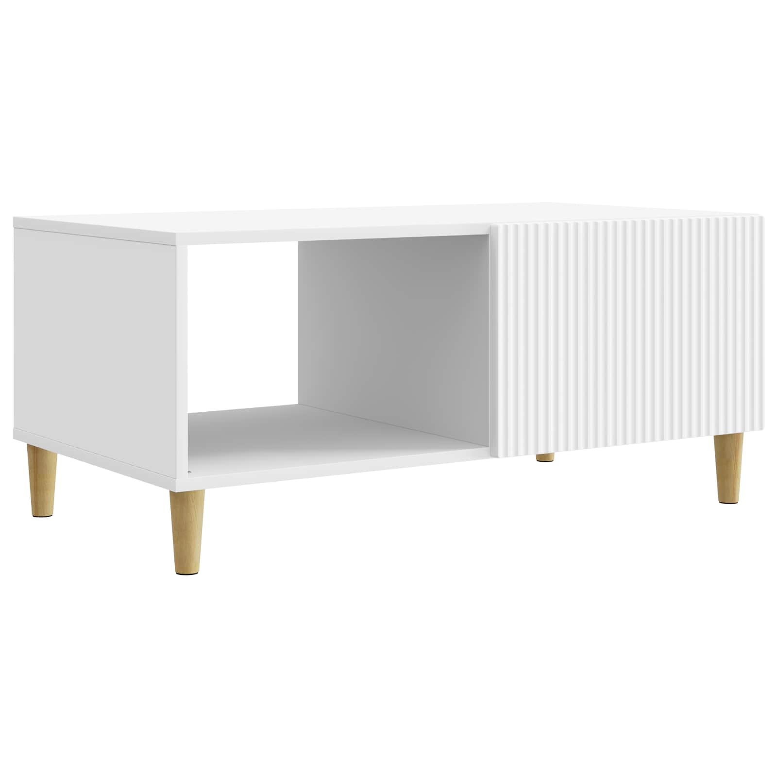 Kava Stol Bijela 90 x 50 x 40 cm Konstruirano drvo