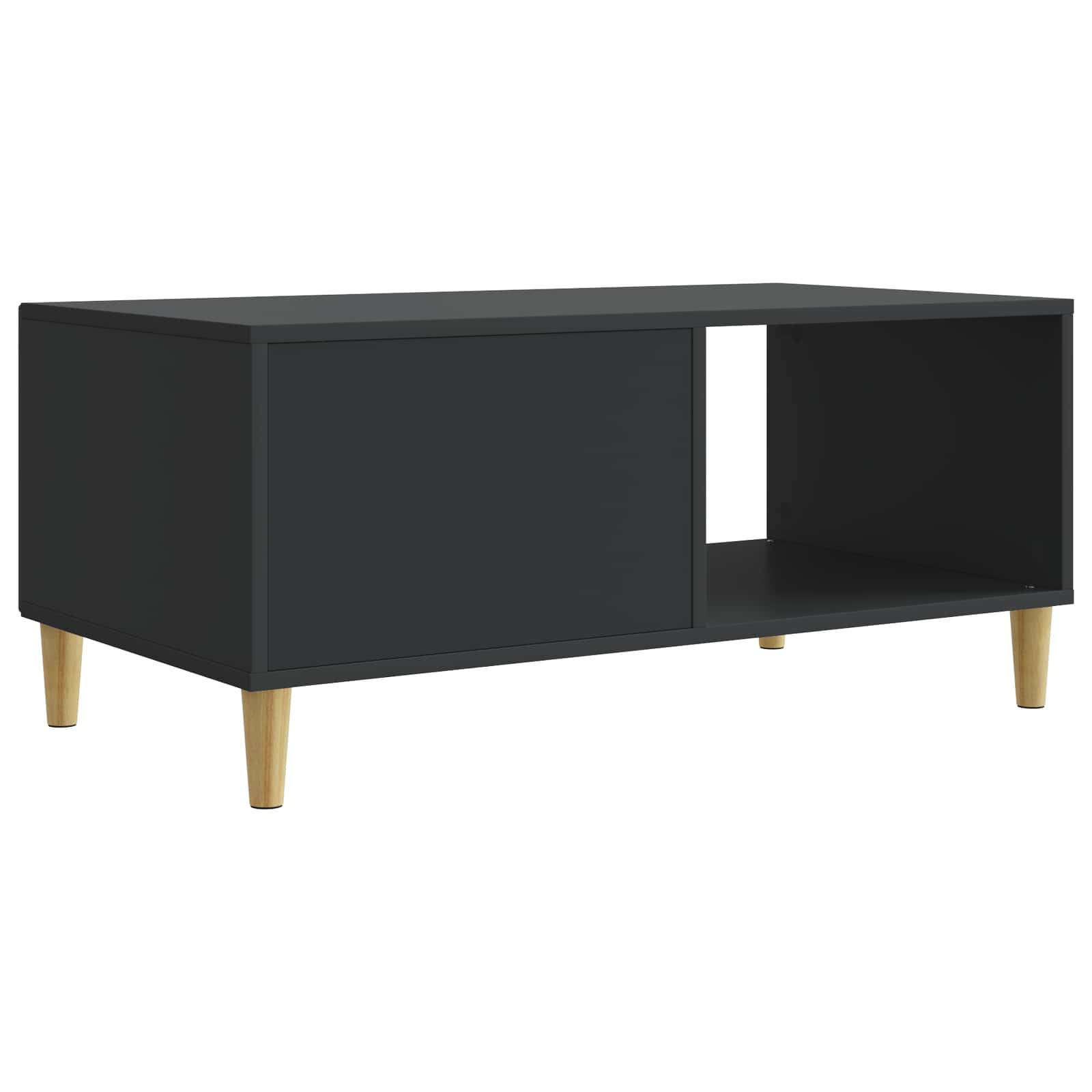 Kava Stol Crna 90 x 50 x 40 cm Konstruirano drvo