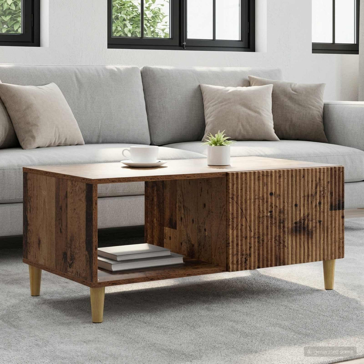Kava Stol Staro drvo 90 x 50 x 40 cm Konstruirano drvo