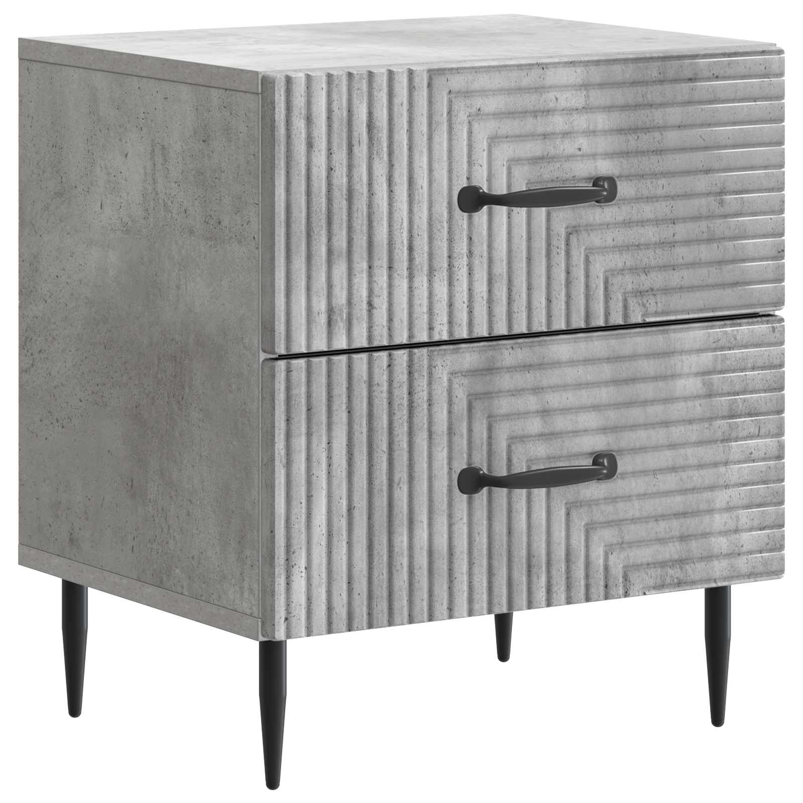 Noćni ormar Betonska siva 43 x 34,5 x 47,5 cm Konstruirano drvo