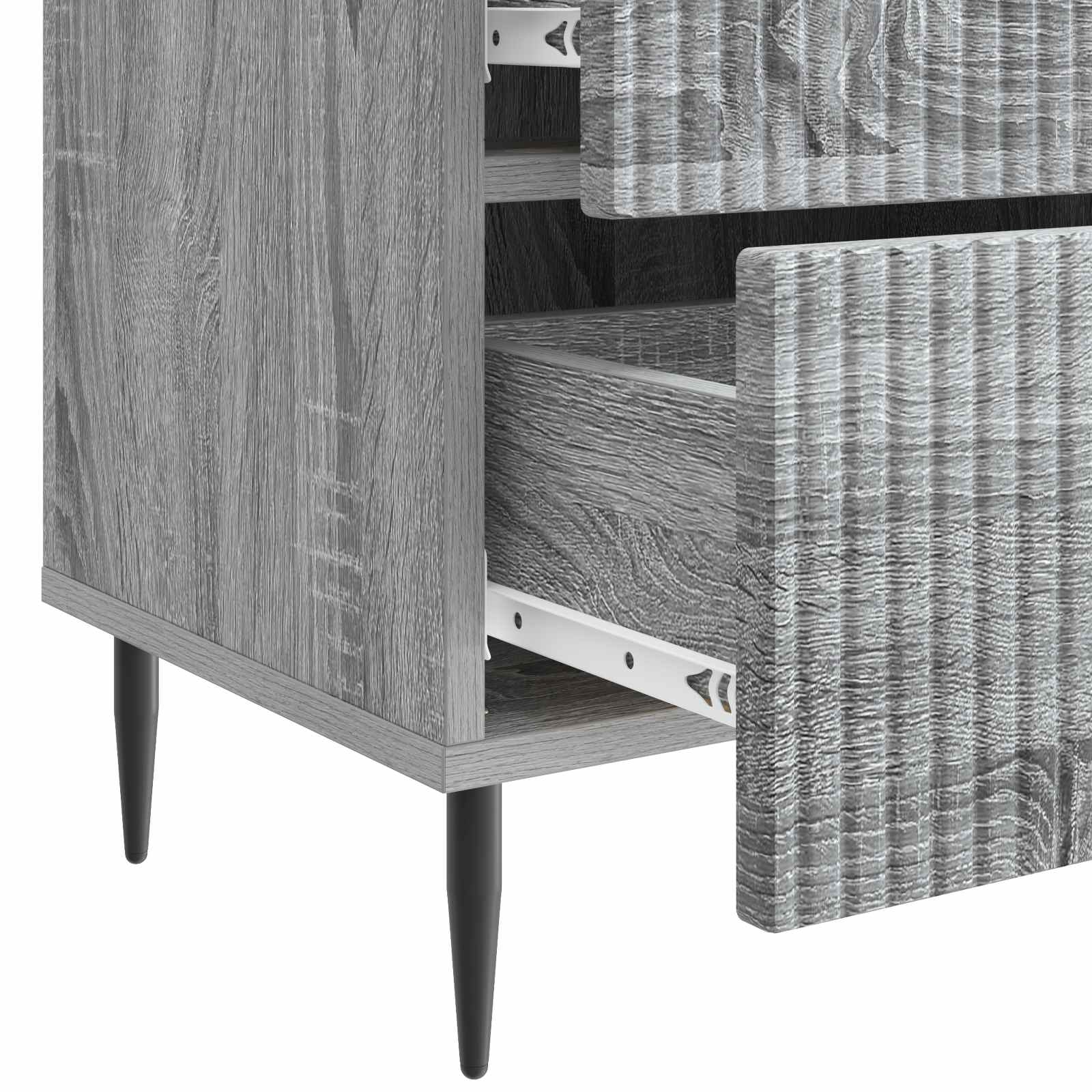 Noćni ormar Siva sonoma 43 x 34,5 x 47,5 cm Konstruirano drvo