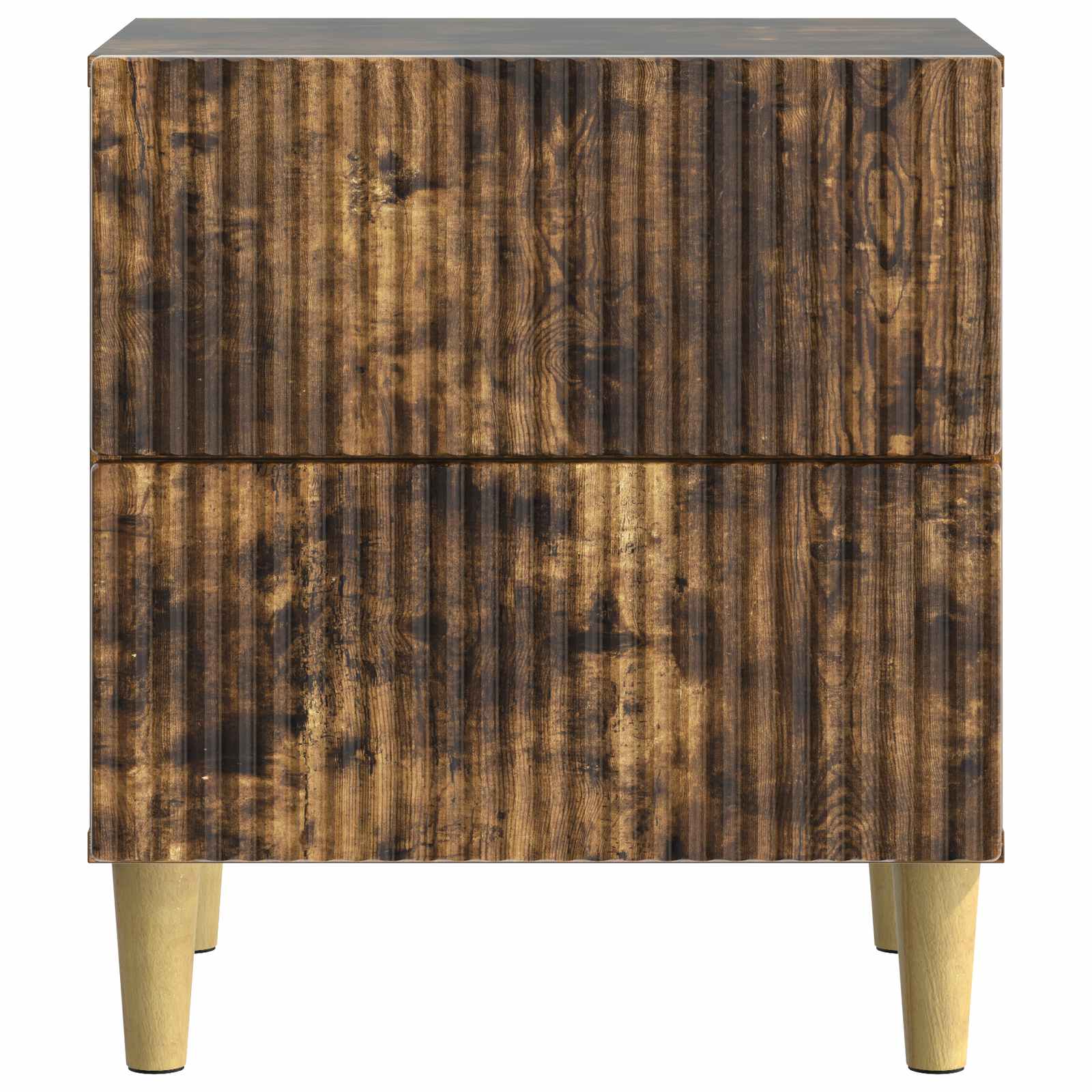 Noćni ormar s ladicama Dimljeni hrast 62 x 34,5 x 47,5 cm