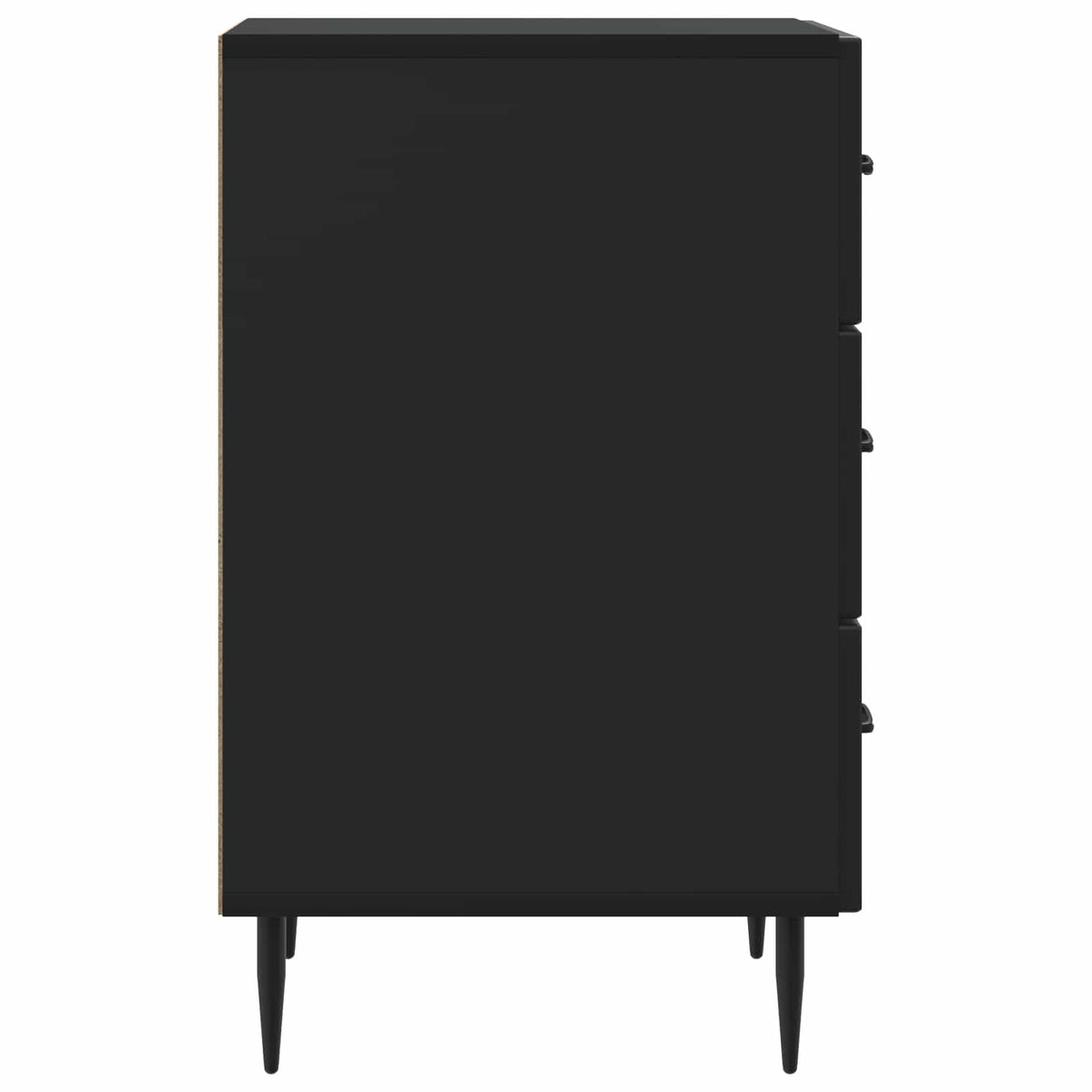 Noćni ormar s ladicama Crna 43 x 41 x 66,5 cm Konstruirano drvo