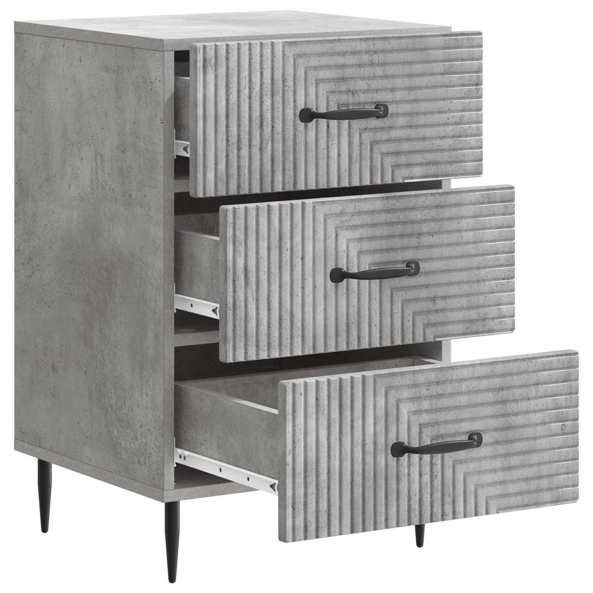 Noćni ormar Betonska siva 43 x 41 x 66,5 cm Konstruirano drvo