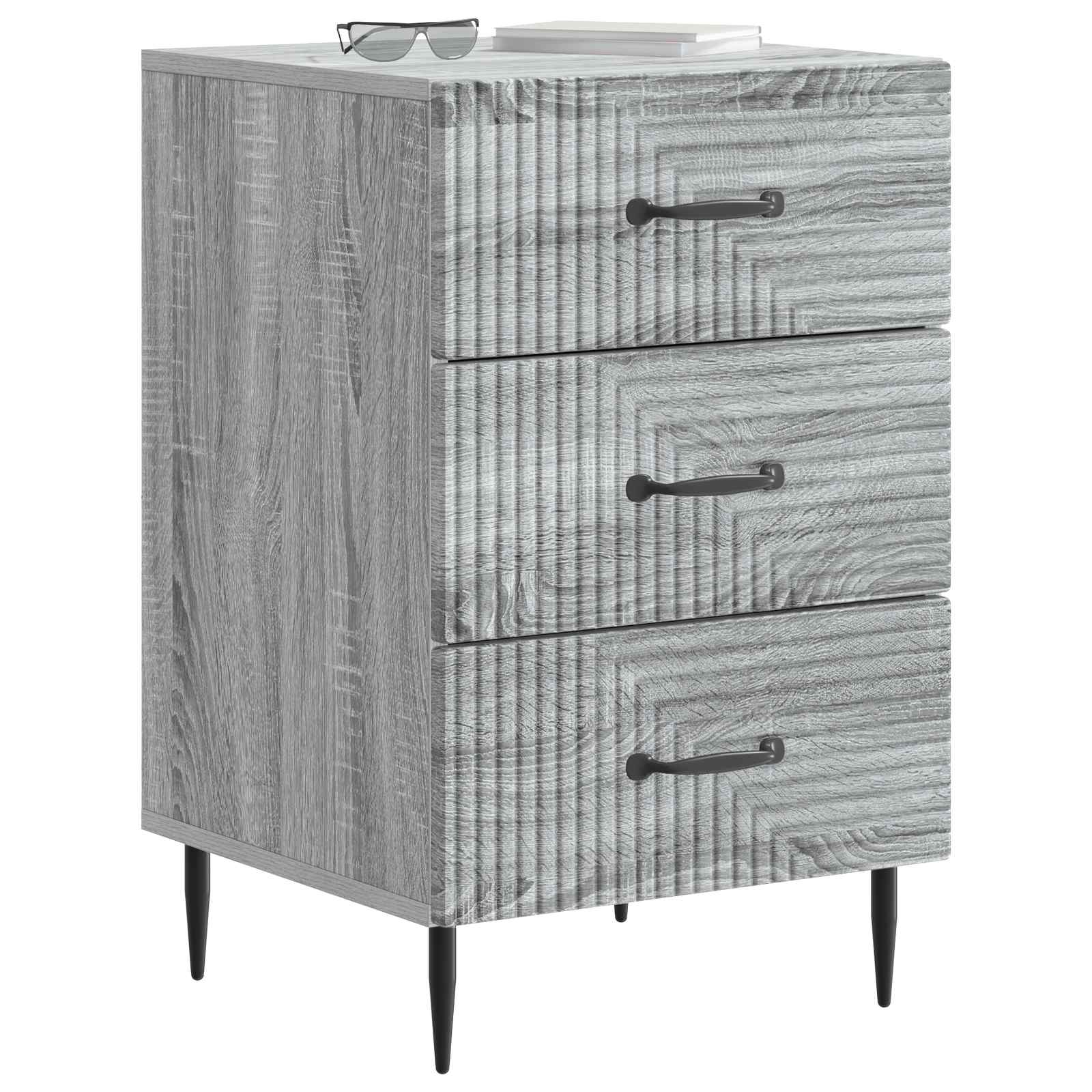 Noćni ormar Siva sonoma 43 x 41 x 66,5 cm Konstruirano drvo