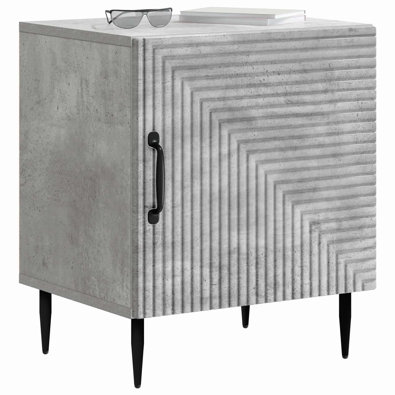 Noćni ormar 2 pcs Betonska siva 43 x 34,5 x 50 cm