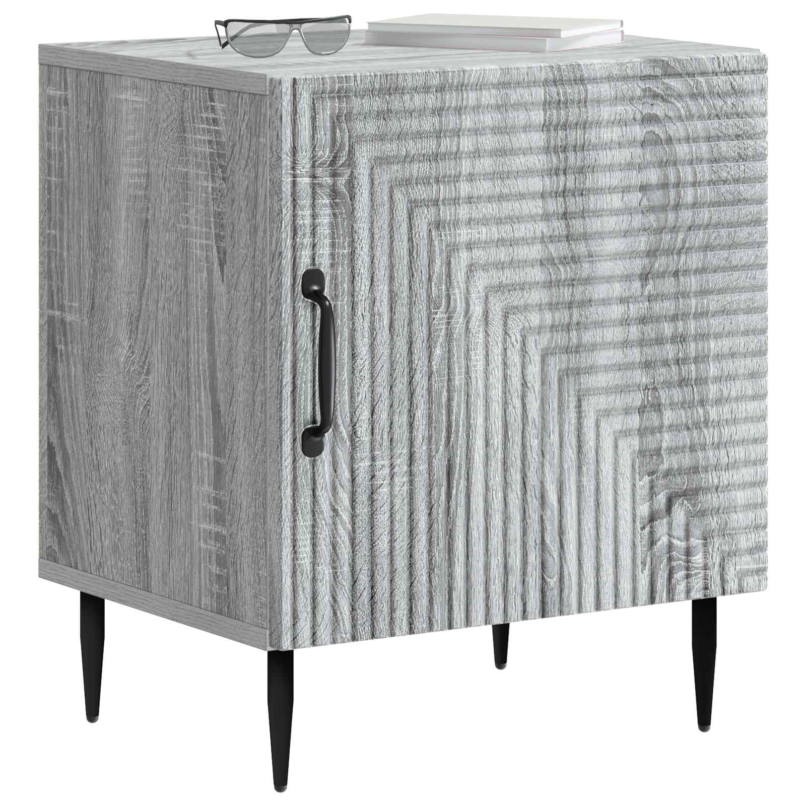 Noćni ormar Siva sonoma 43 x 34,5 x 50 cm Konstruirano drvo